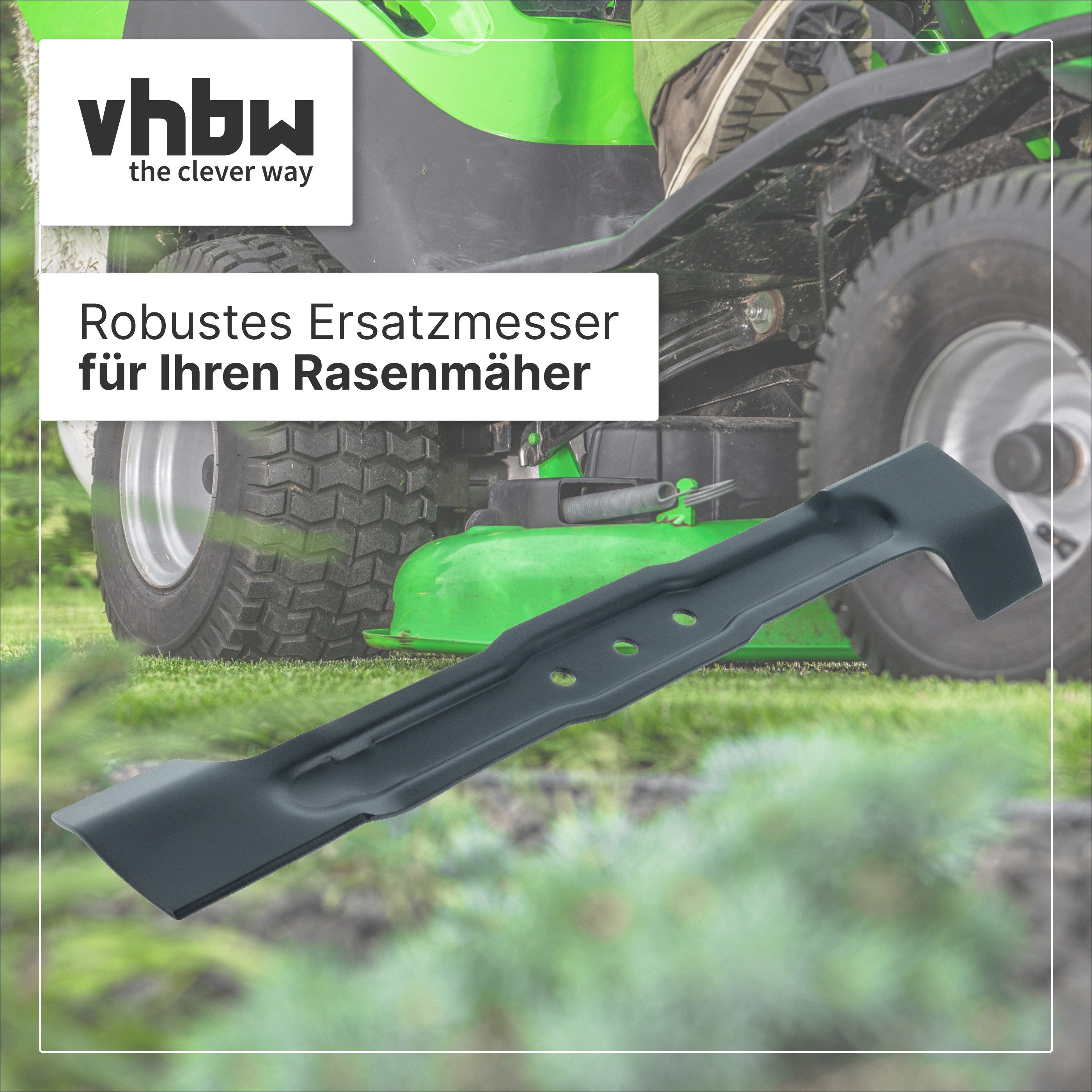 vhbw Rasenmähermesser Ersatzmesser passend für Bosch Rotak 400, 40, 40 Ergoflex Rasenmäher