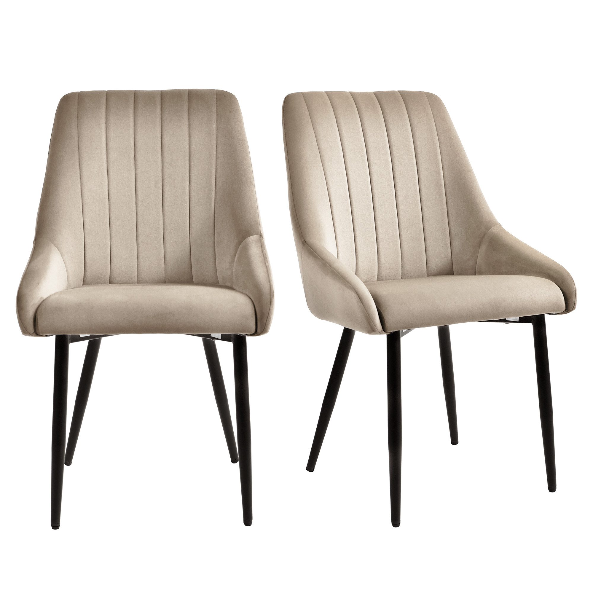 Duhome Esszimmerstuhl (8066C), 2er Set Esszimmerstuhl Polsterstuhl Stoff Sa günstig online kaufen