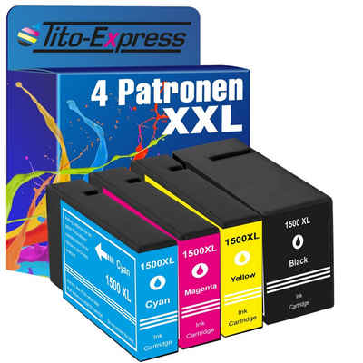 Tito-Express 4er Set ersetzt Canon PGI-1500 PGI1500 XL Tintenpatrone (Multipack, für Maxify MB2750 MB2150 MB2050 MB2350 MB2300 MB2755 MB2000 MB2155)