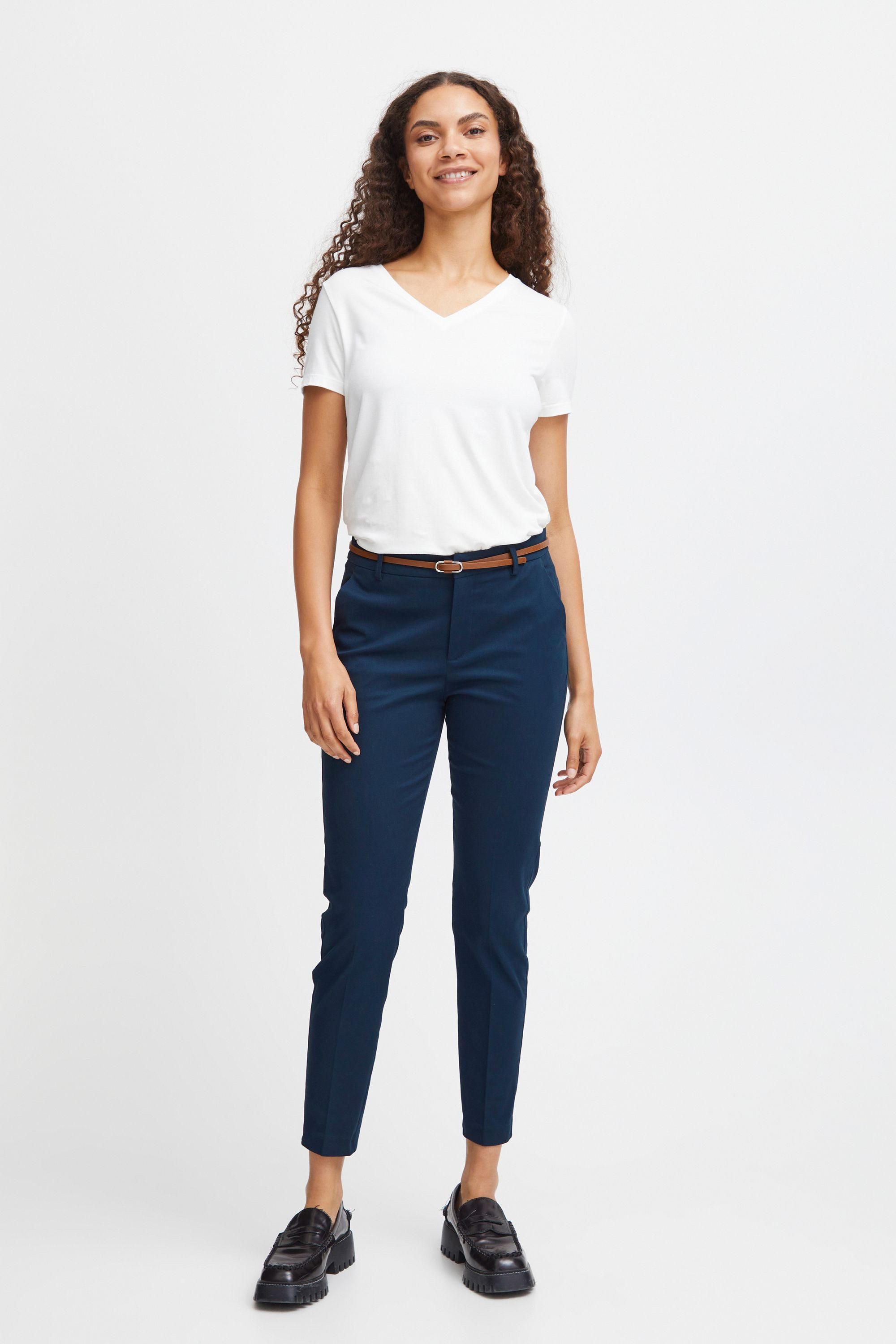 OXMO 7/8-Hose OXDaisy Moderne Hose inklusive Gürtel