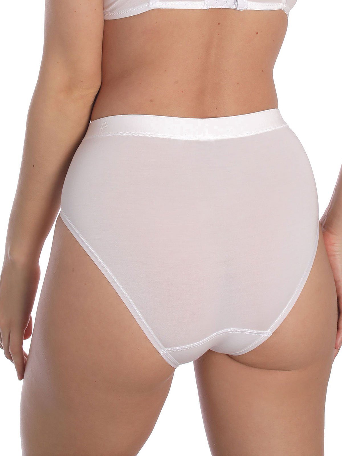 10-St) 5xwhite (Spar-Set, Sassa Sparpack LOVELY SKIN Zwickel Hüftslip Midi 10er Slip