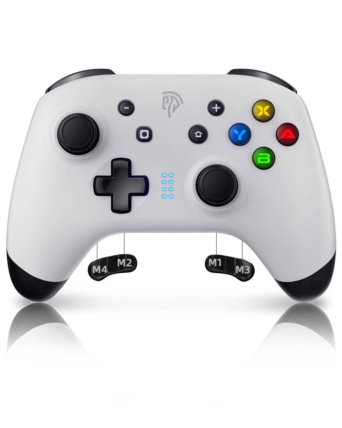 ESM-9124 Kabelloses Bluetooth/2,4GHz Gamepad Weiß PC-Controller