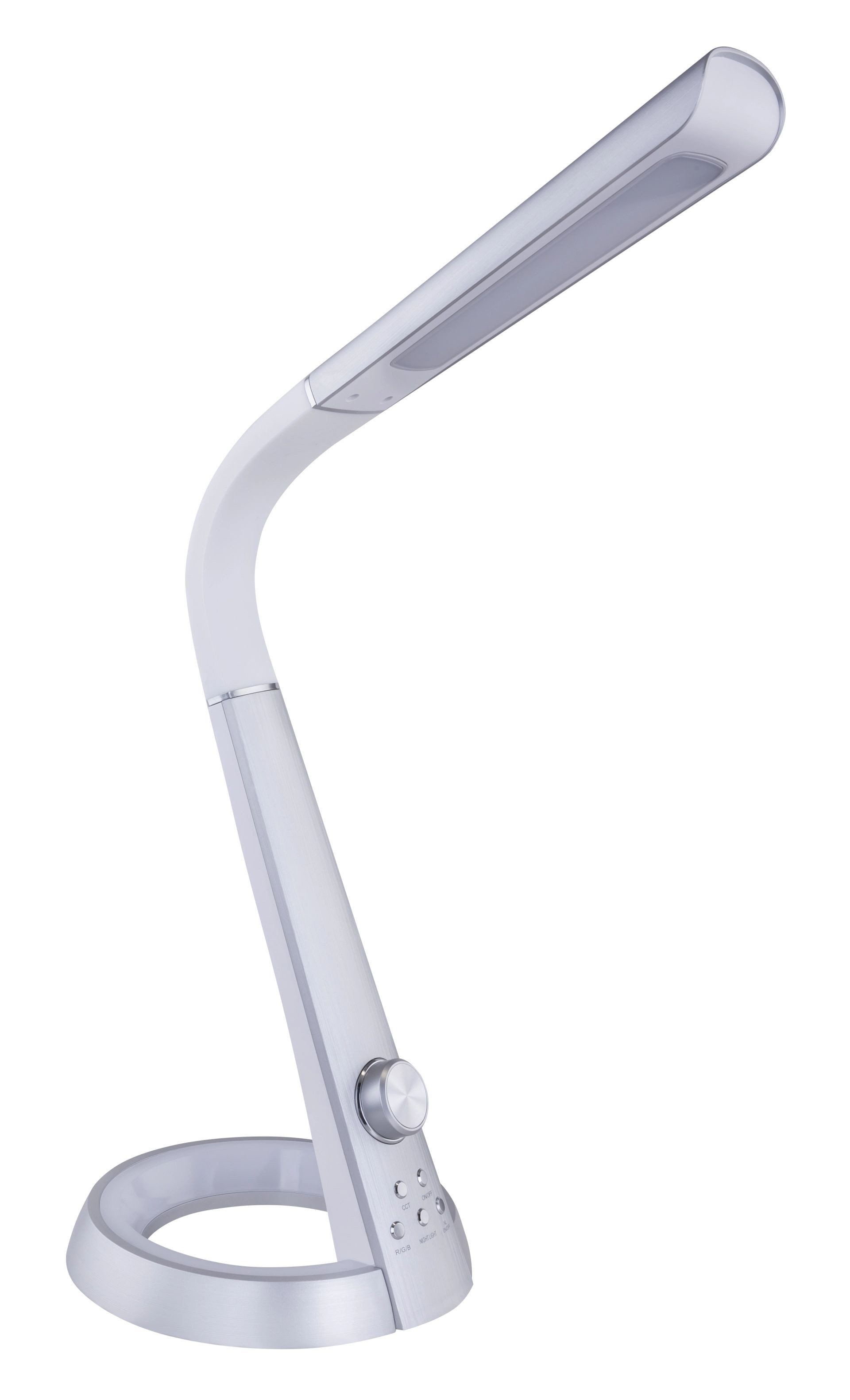 GLOBO LIGHTING LED Schreibtischlampe MITTI, Dimmer, Dimmfunktion, Farbwechsel, Nachtlichtfunktion, RGB, mehrere Helligkeitsstufen, LED fest integriert, warmweiß - kaltweiß, Farbwechsel Rot-Grün-Blau, Tischleuchte, Büroleuchte