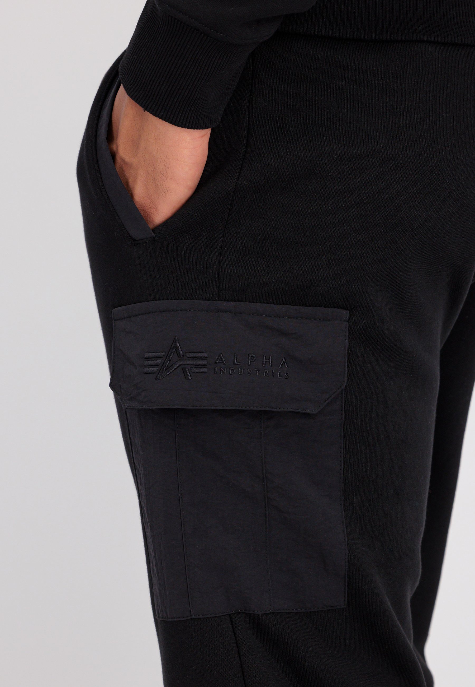 Jogger black Alpha Alpha - Jogginghose Nylon Men Jogger Sweat Industries Industries Cargo