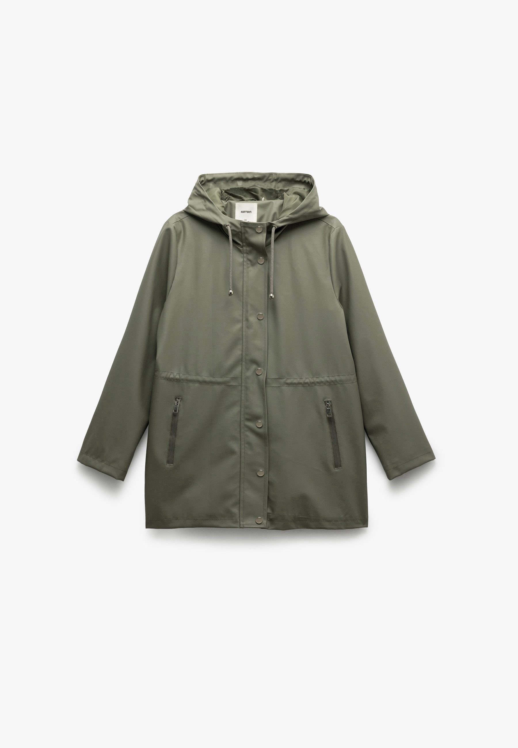 Koton Trenchcoat Regular Mit Druckknopfdetail Trenchcoat