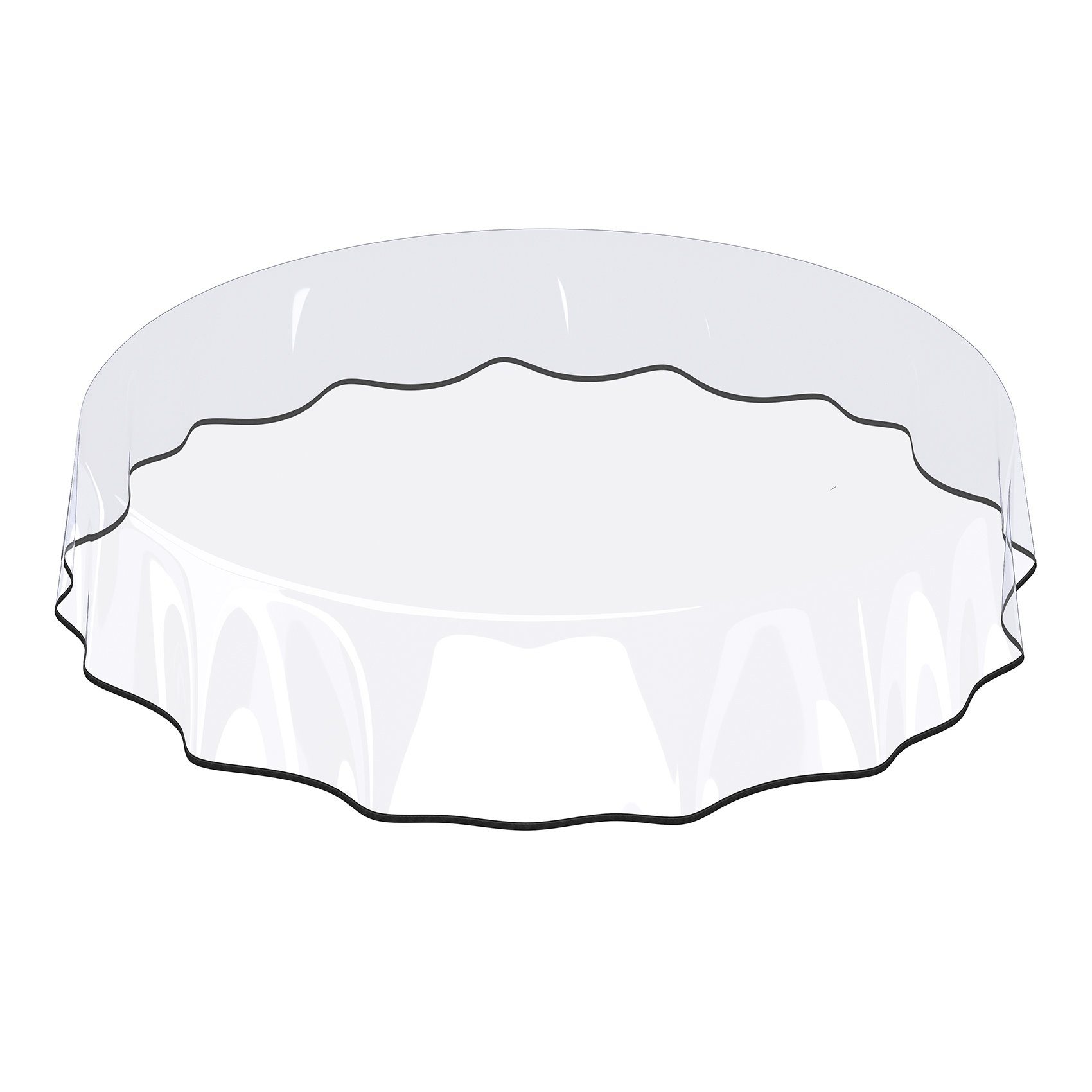 ANRO Tischdecke Tischdecke Klara Transparent Transparent Robust Wasserabweisend Breite, Glatt