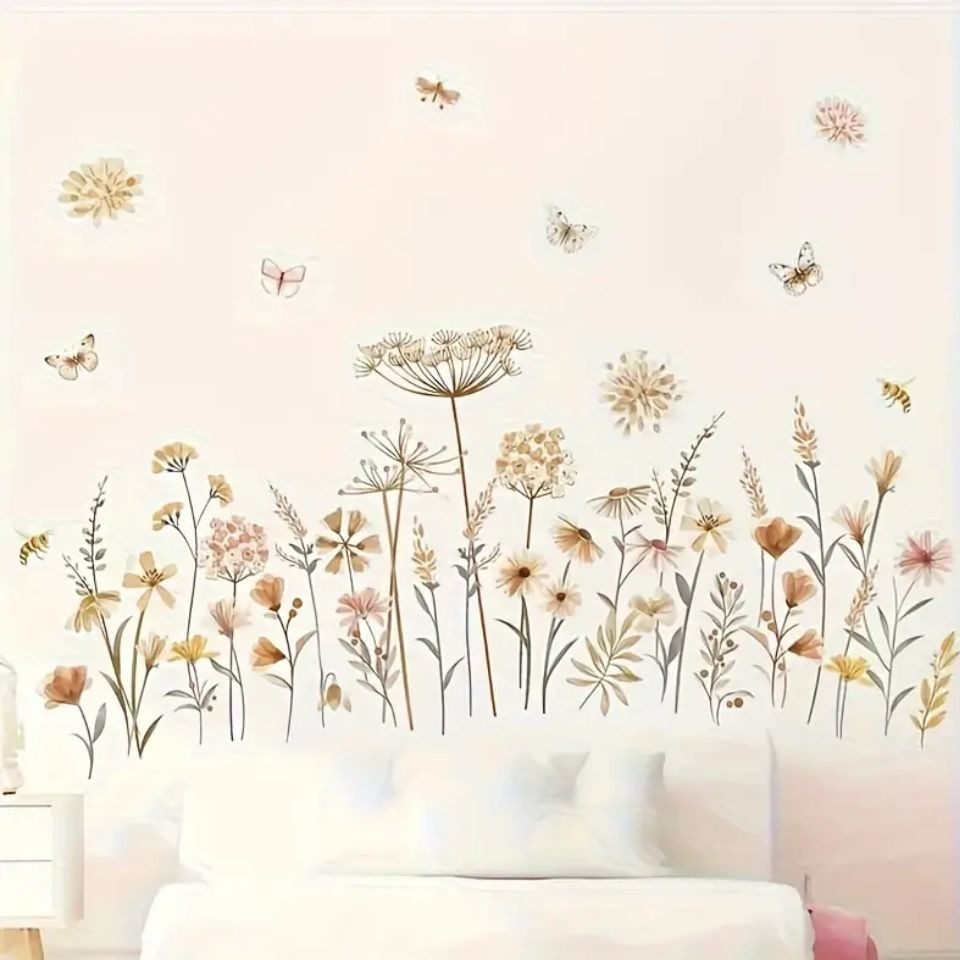 Montegoni Wandsticker Vintage Botanischer Wandaufkleber – Pusteblumen & Äst günstig online kaufen