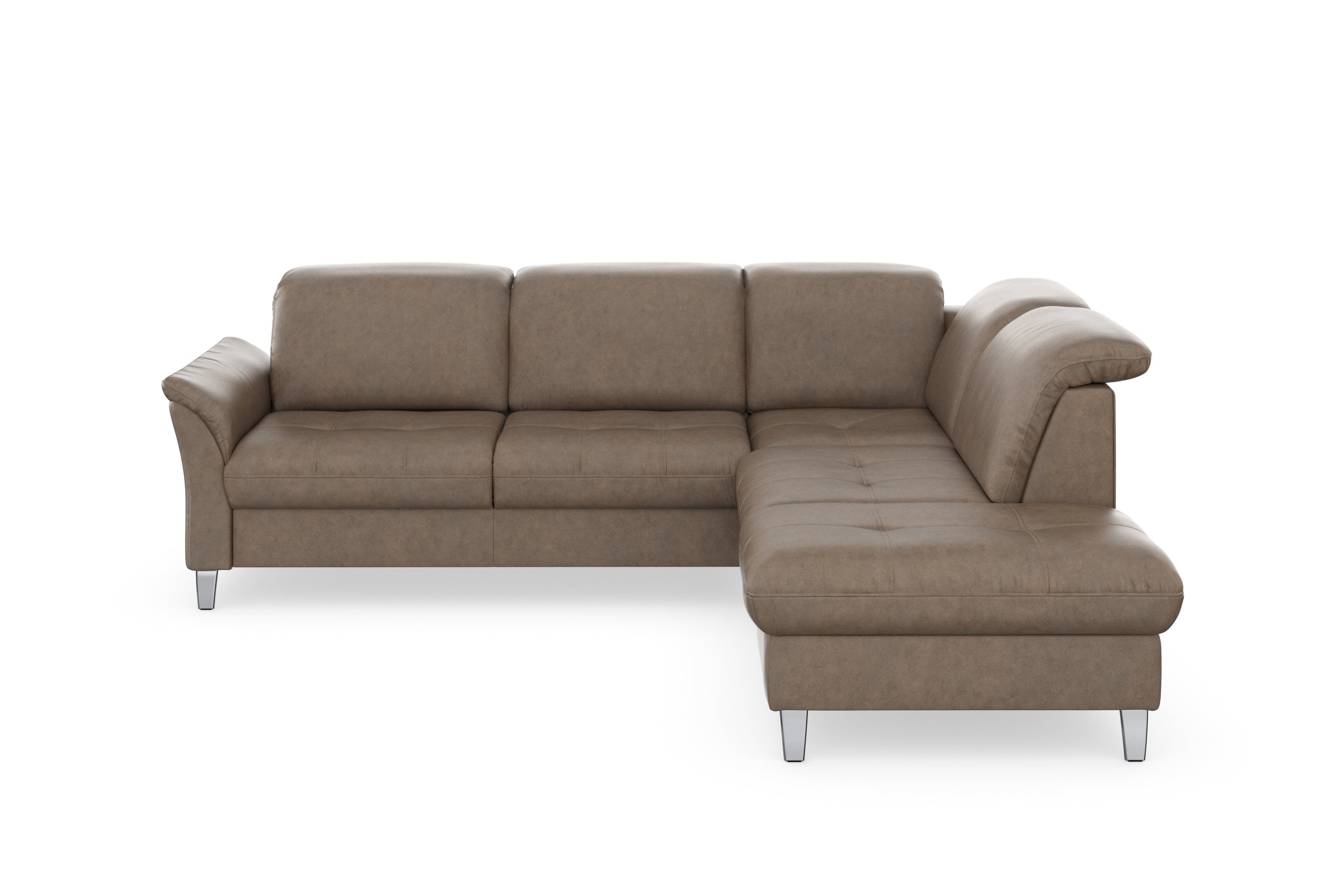 sit&more Ecksofa Maggiore, und Kopfteilverstellung, Bettfunktion Stauraum wahlweise mit