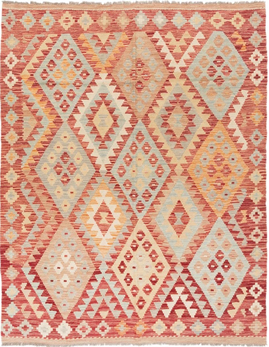 Orientteppich Kelim Afghan 160x196 Handgewebter rechteckig, 3 Trading, Orientteppich, mm Höhe: Nain
