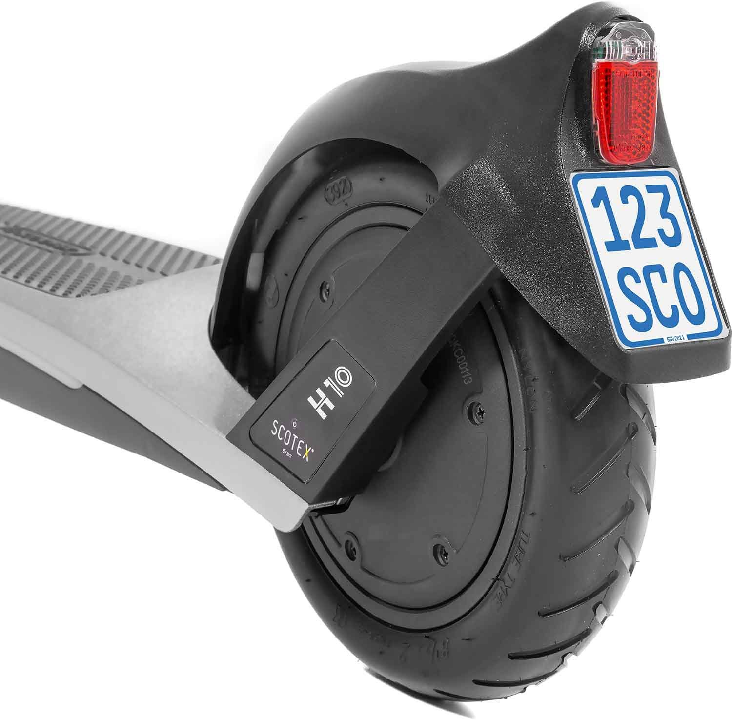 SCOTEX E-Scooter SCOTEX H10, km/h, silberfarben 20 Straßenzulassung mit