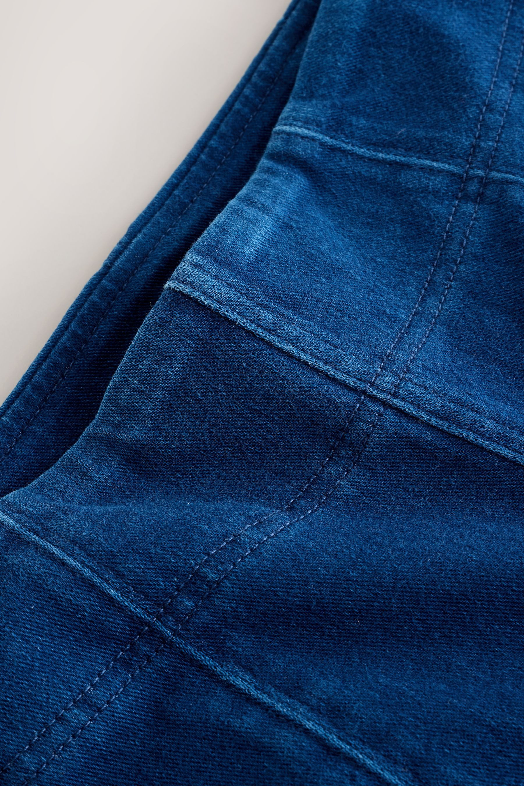 Next Caprileggings Verkürzte Bootcut Fit Denim-Leggings aus Jersey (1-tlg)