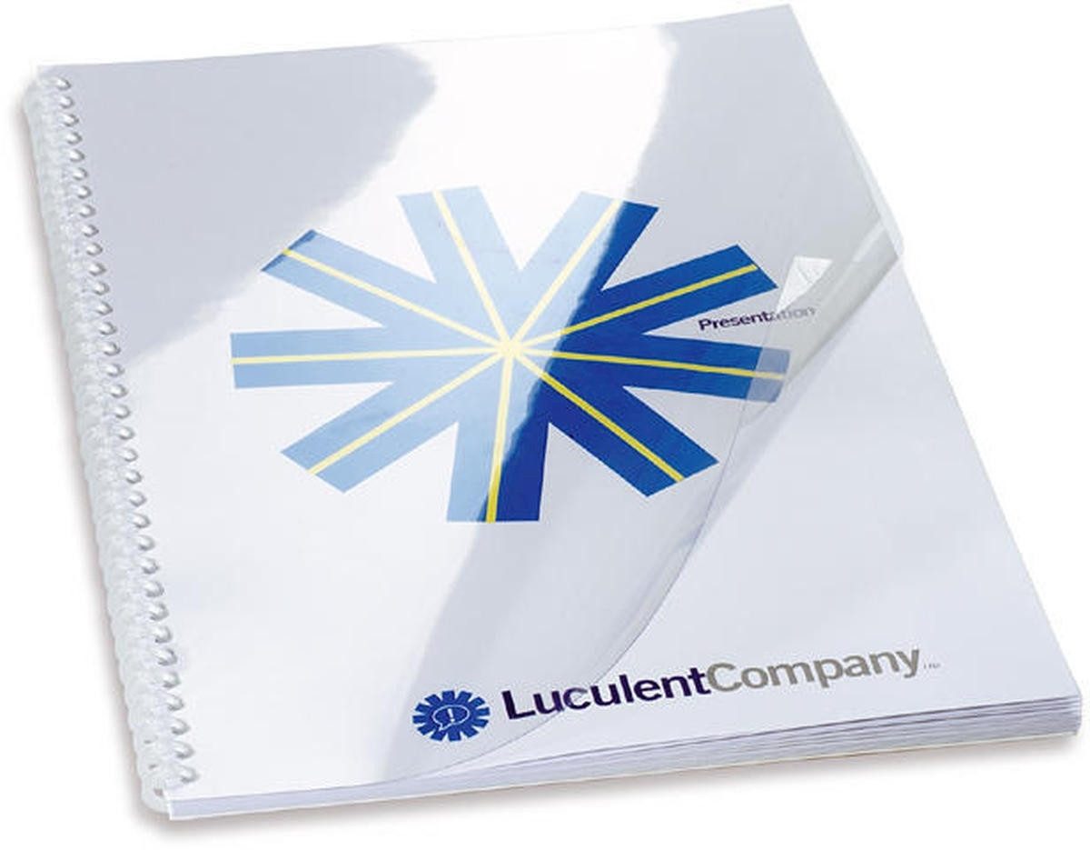 GBC Thermo-Bindemappe Einbanddeckel HiClear A5 PVC 240my klar VE=100 Stück, (