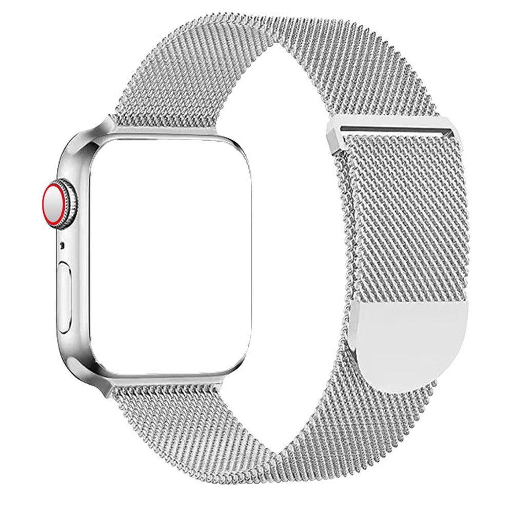 Watch Kompatibel 41/40/38mm Uhrenarmband mit Armband FELIXLEO Apple Silber Ersatzarmband