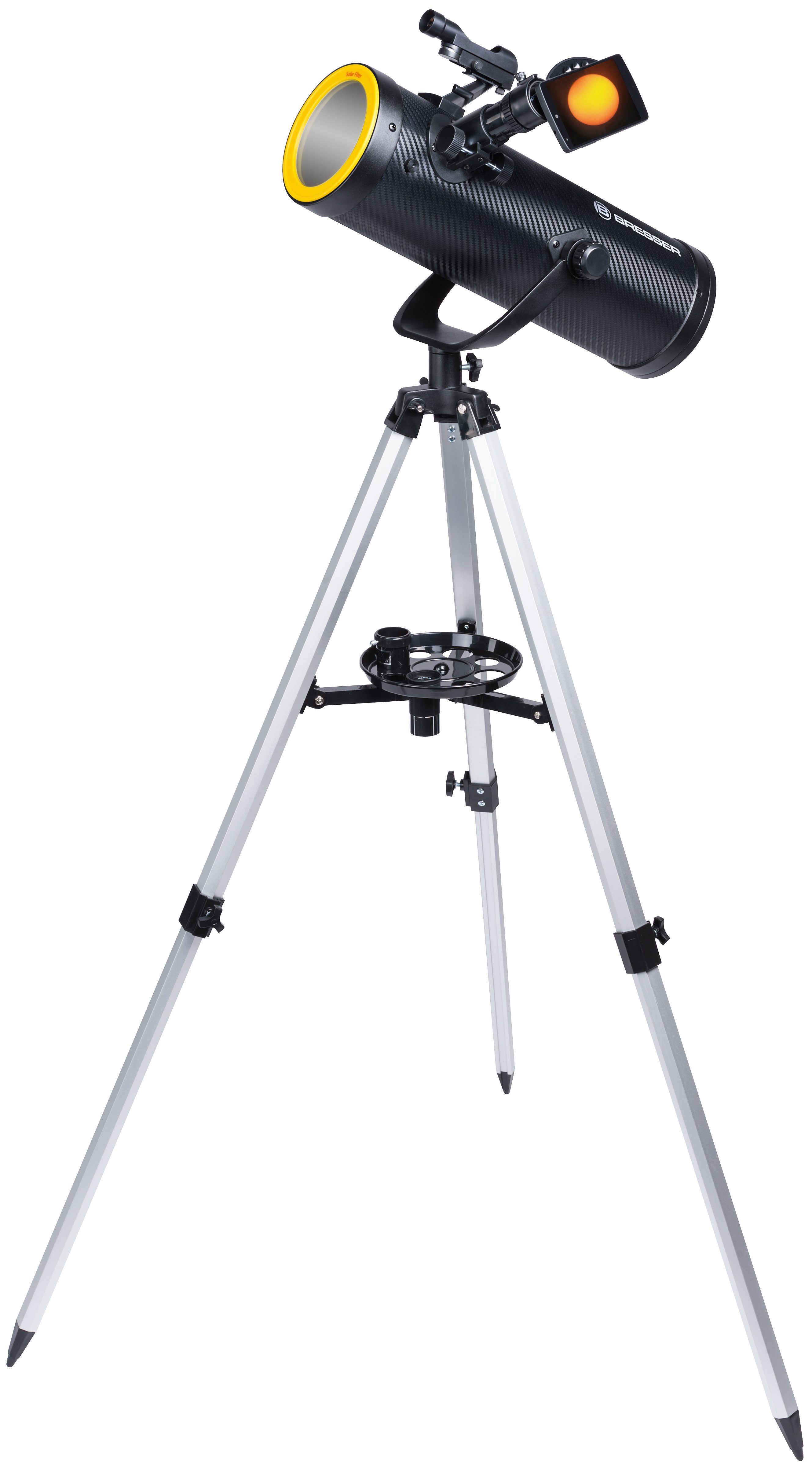 Teleskop BRESSER Solarix AZ 114/500 Carbon Design Teleskop Starter Set