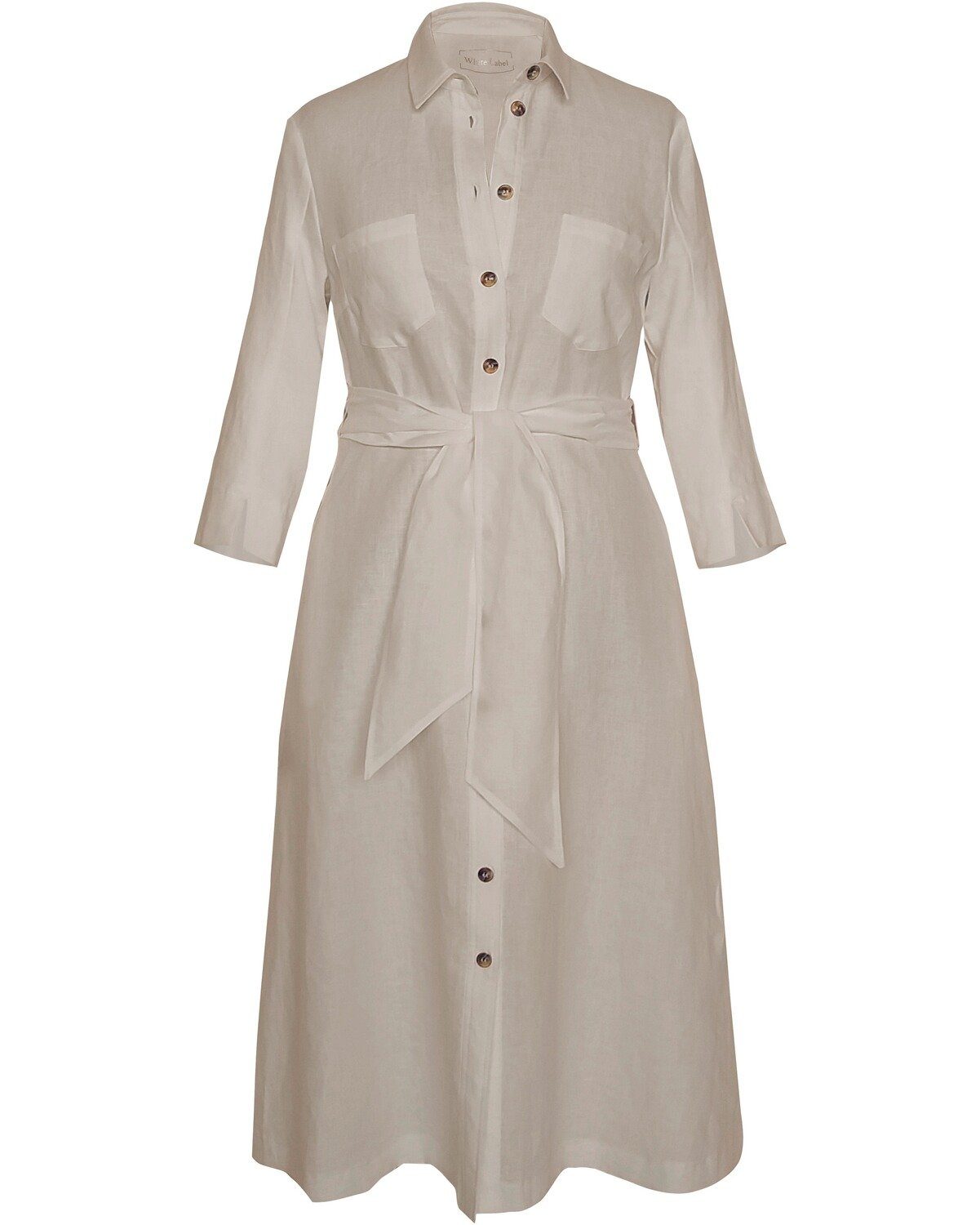 Damen Kleider White Label Hemdblusenkleid Maxikleid