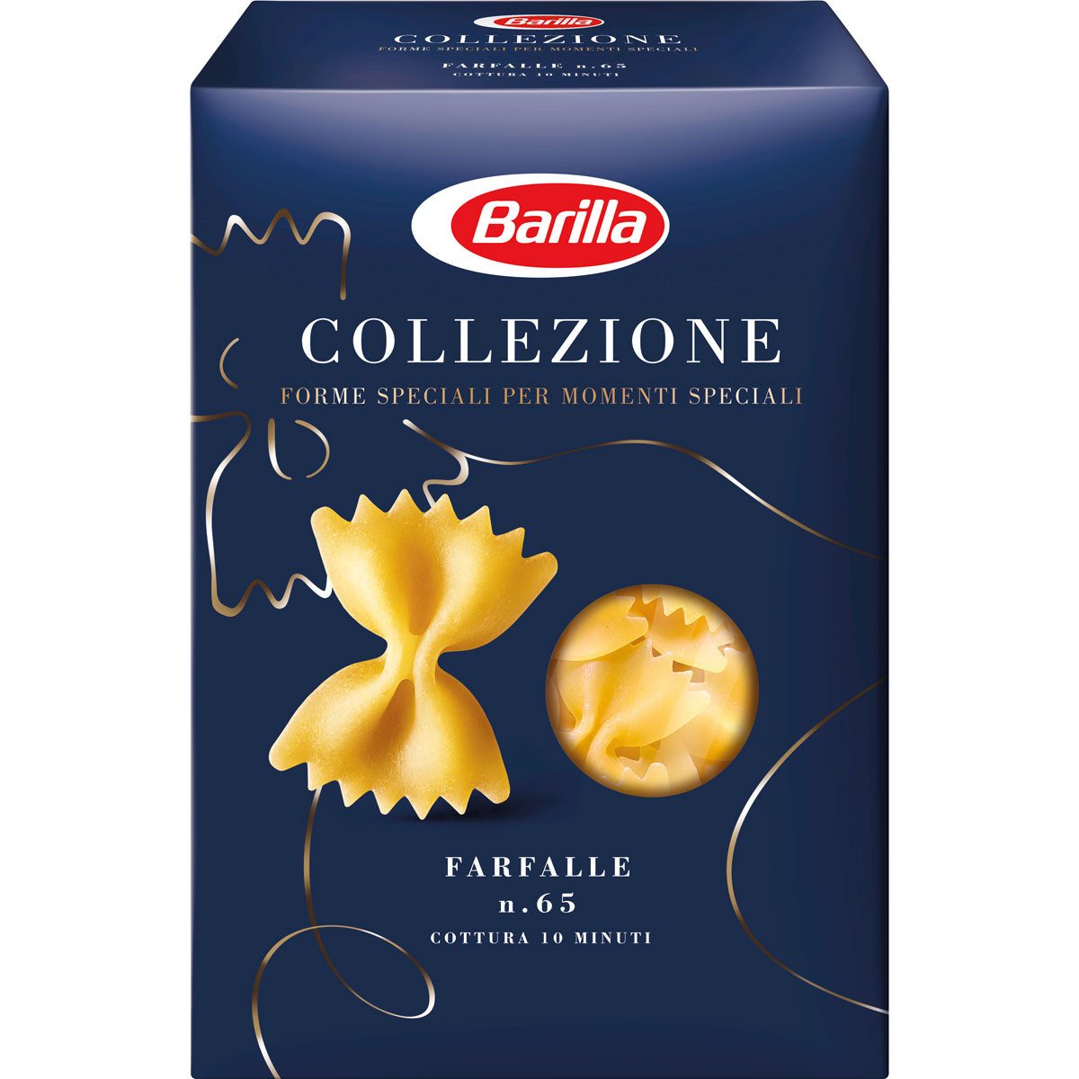 Barilla Nudeln, Barilla Collezione Farfalle Nr. 65 Teigware aus Hartweizen 500g