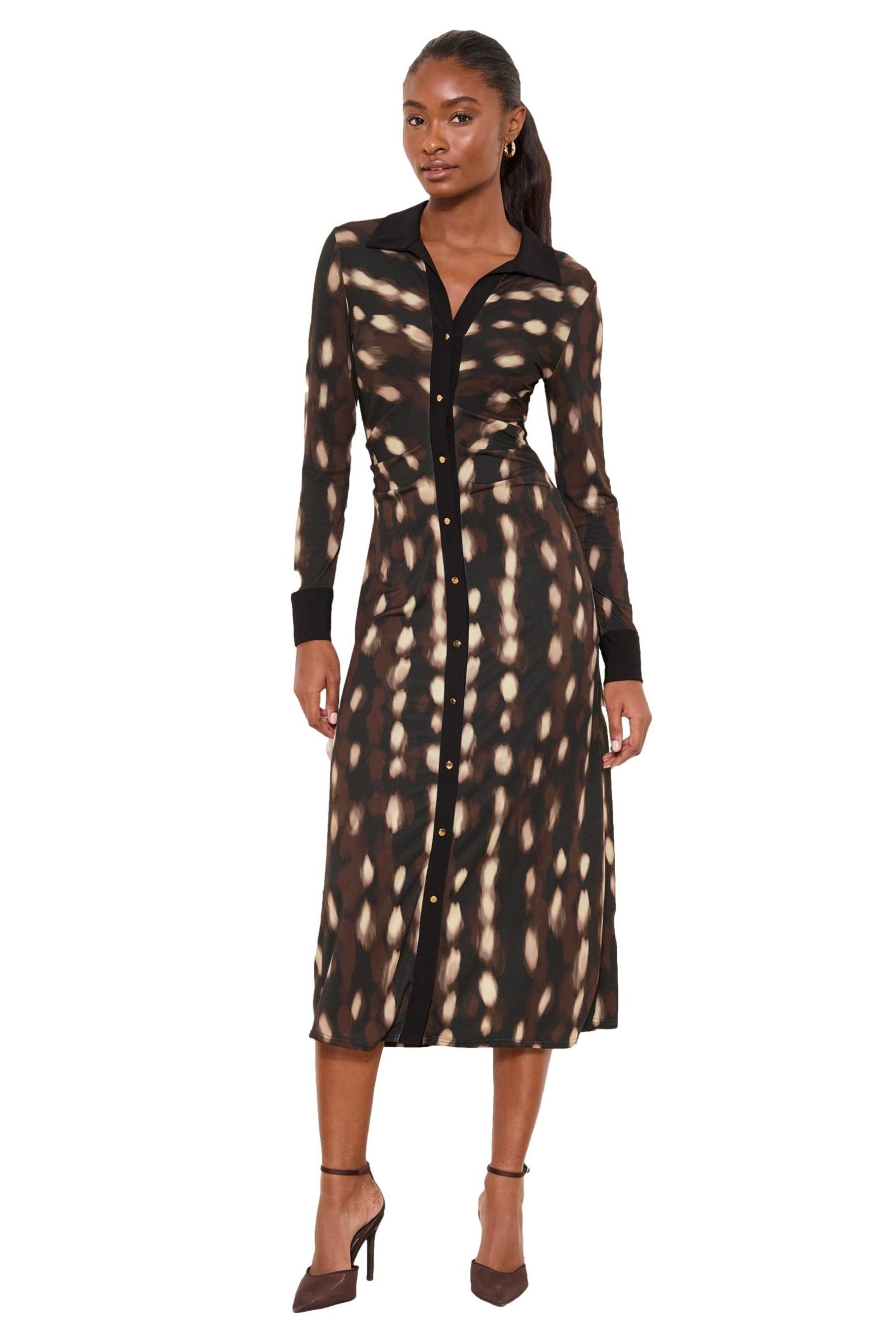 LIPSY Strickkleid Lipsy Hemdblusenkleid mit Reh-Print (1-tlg) günstig online kaufen