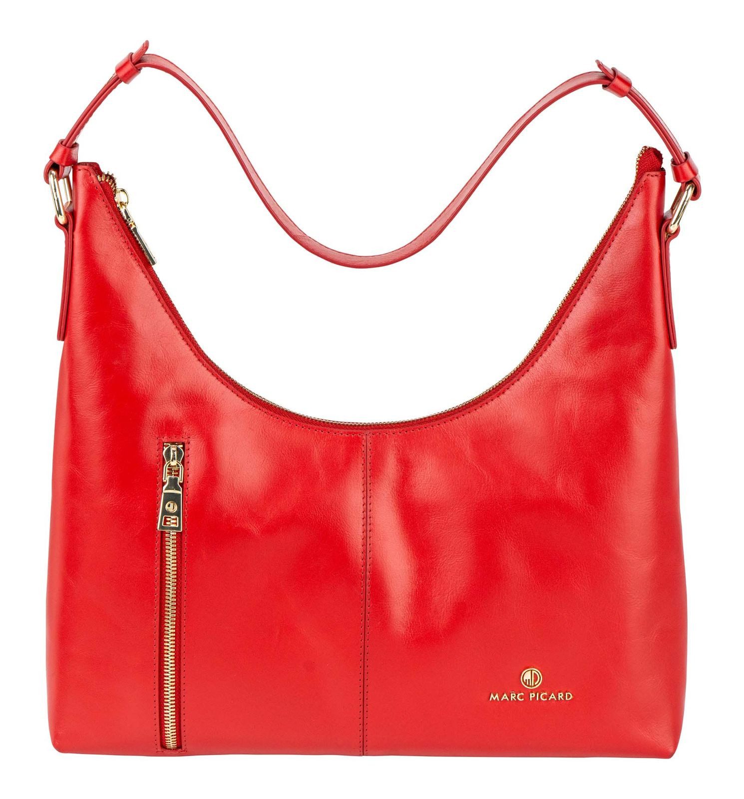 Marc Picard Schultertasche Shoulder Bag Moon, aus echtem Rindsleder