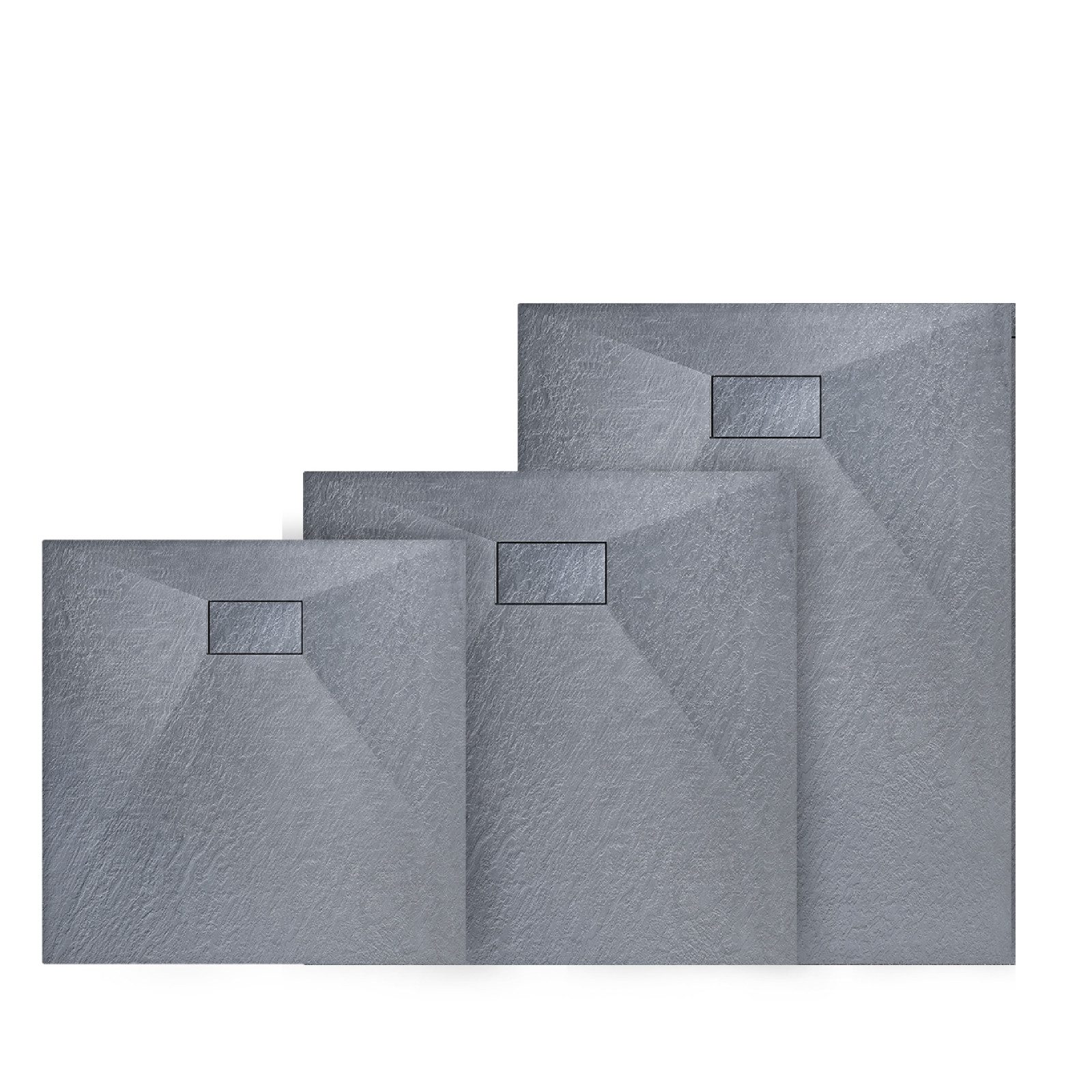 MEYKOERS Duschwanne SMC Duschtasse rutschhemmend,Eckduschwanne 80 × 80/90 × 90/120 × 90 cm, Quadratisch, Eckduschwanne 90×90, Quadratisch