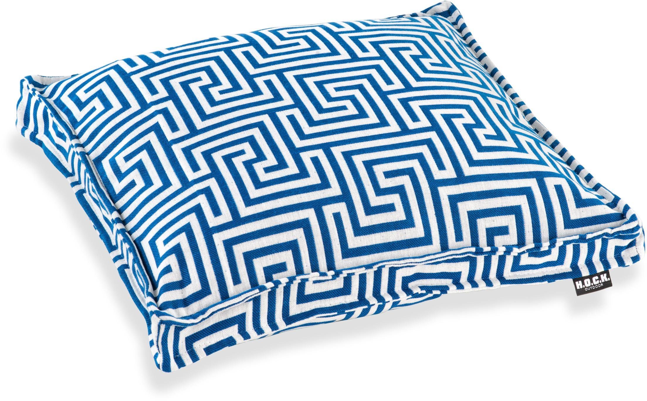H.O.C.K. Sitzkissen Gauzy blue No 16, mit tollem Muster