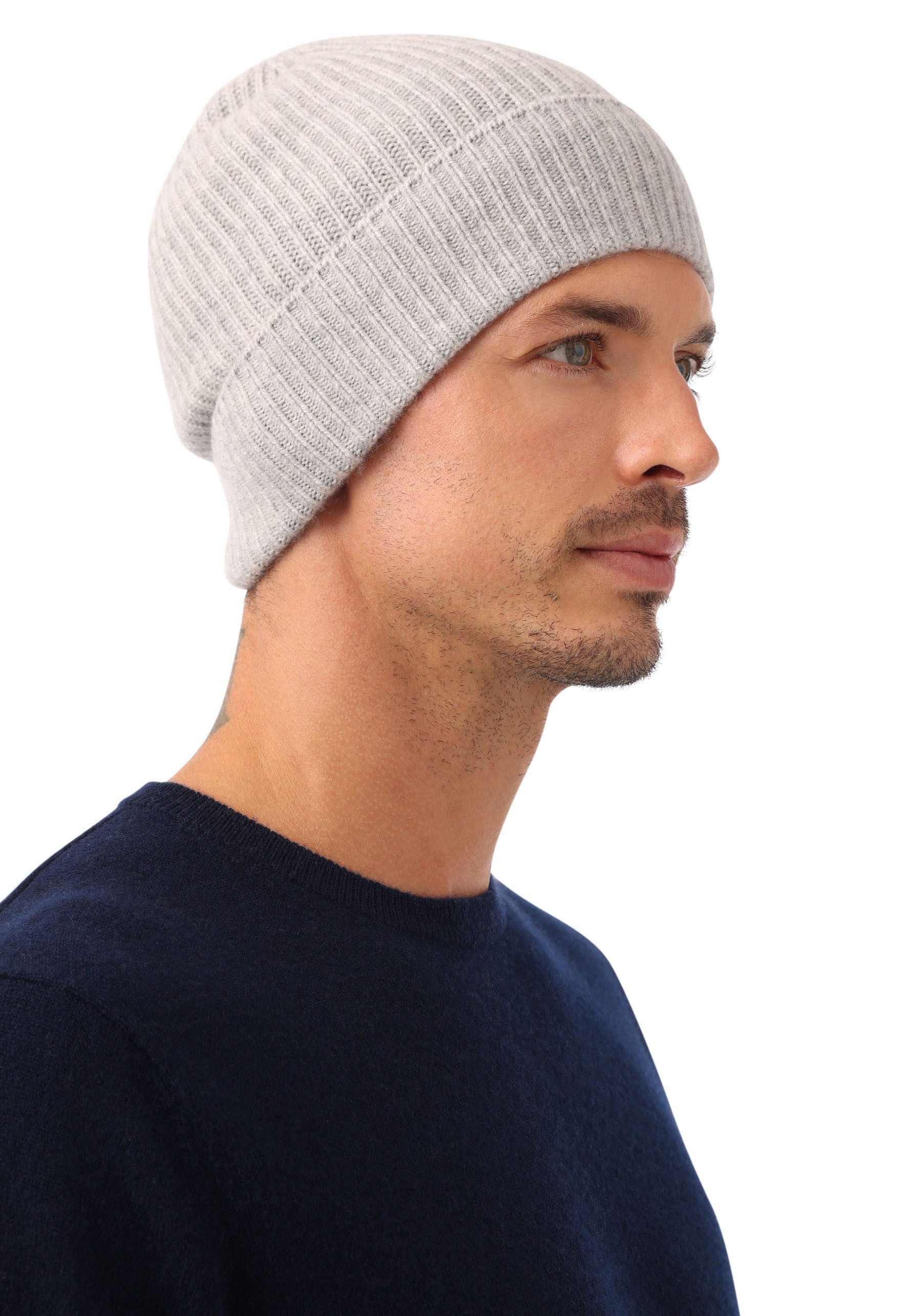 Zwillingsherz Strickmütze mit Umschlag günstig online kaufen