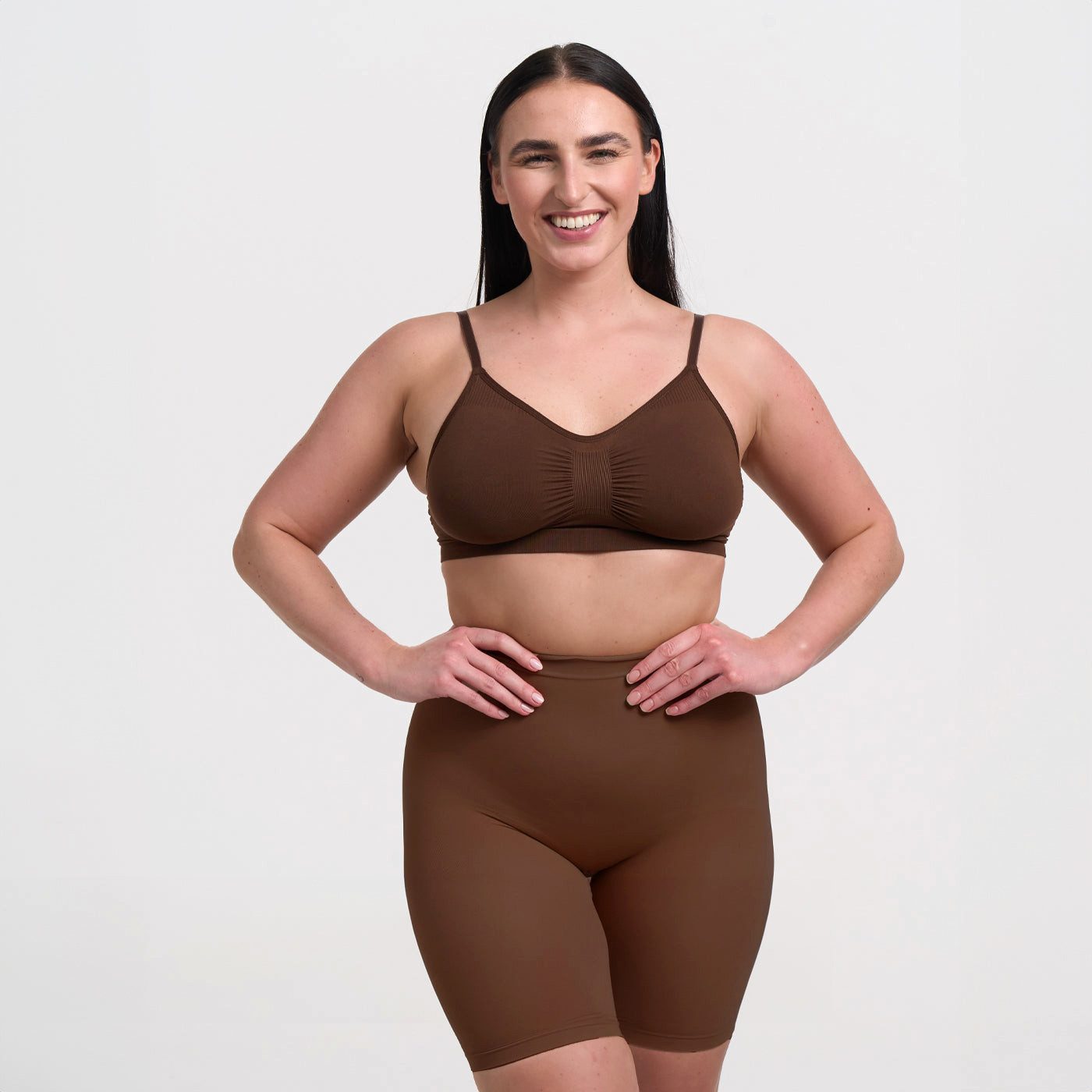 Creamy Fabrics Bügelloser BH Comfort Bralette-Braun-5XL günstig online kaufen
