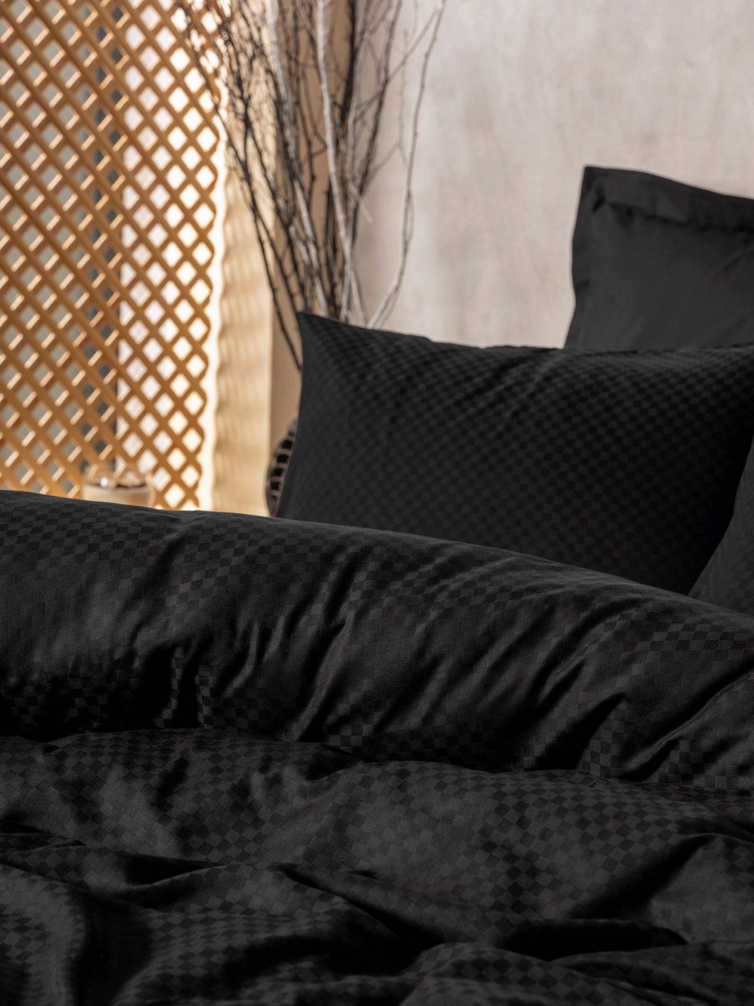 Luxusbetten24 Bettwäsche Bettwäsche-Set Schwarz günstig online kaufen