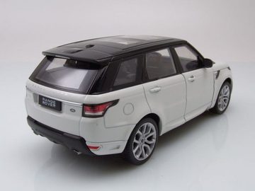 Welly Modellauto Land Rover Range Rover Sport 2015 weiß schwarz Modellauto 1:24 Welly, Maßstab 1:24