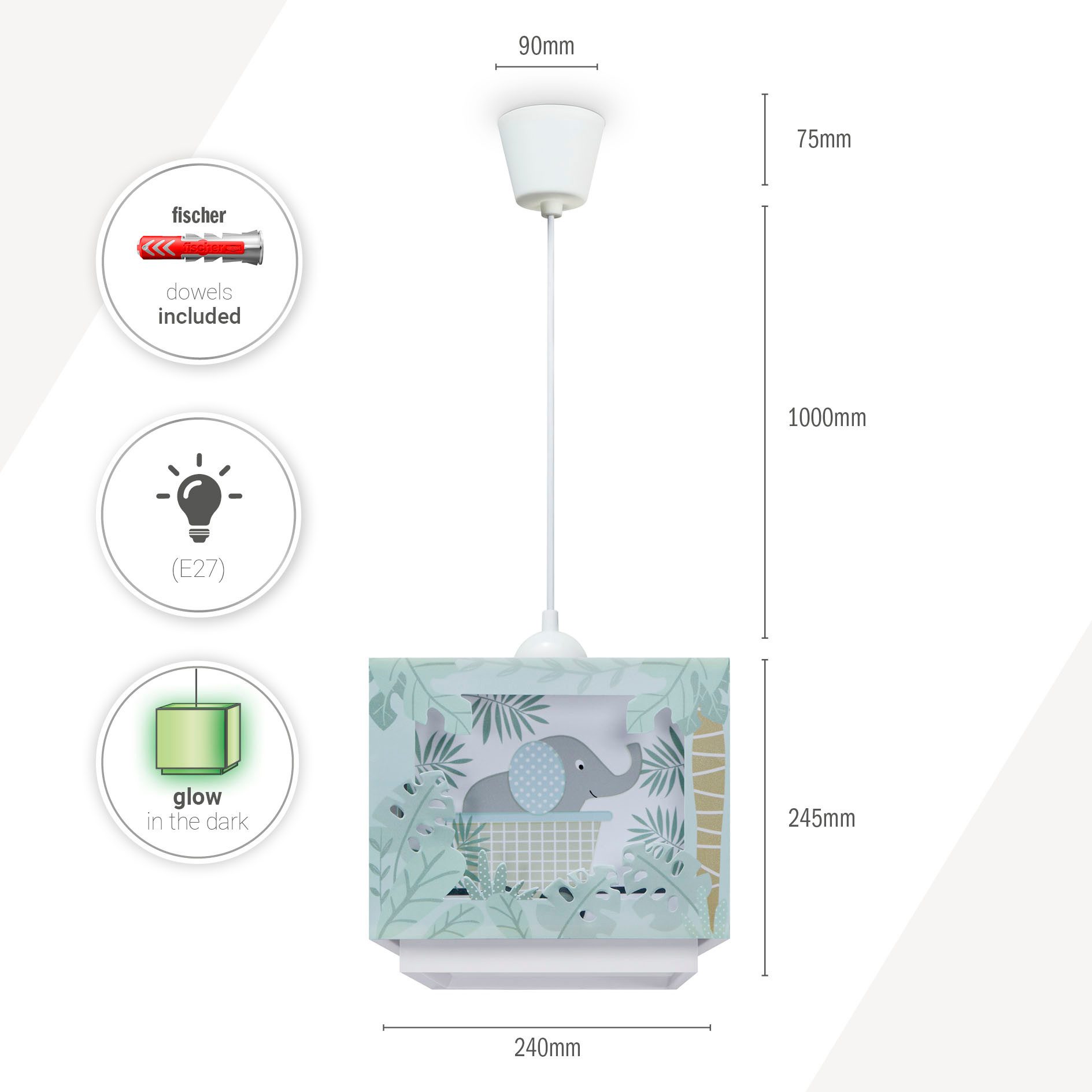 Paco Home Pendelleuchte GRETA, ohne Leuchtmittel