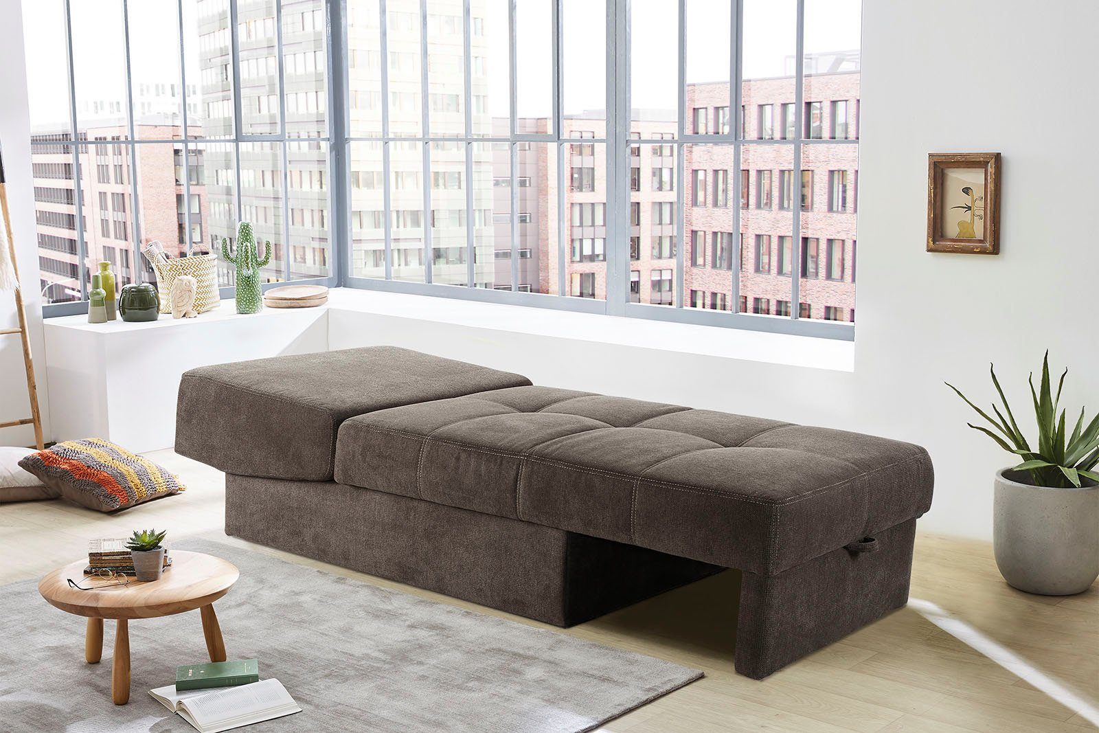Jockenhöfer Gruppe Schlafsofa Robin, B: 93 cm, Liegefl. 93x206 cm, mit Bett günstig online kaufen