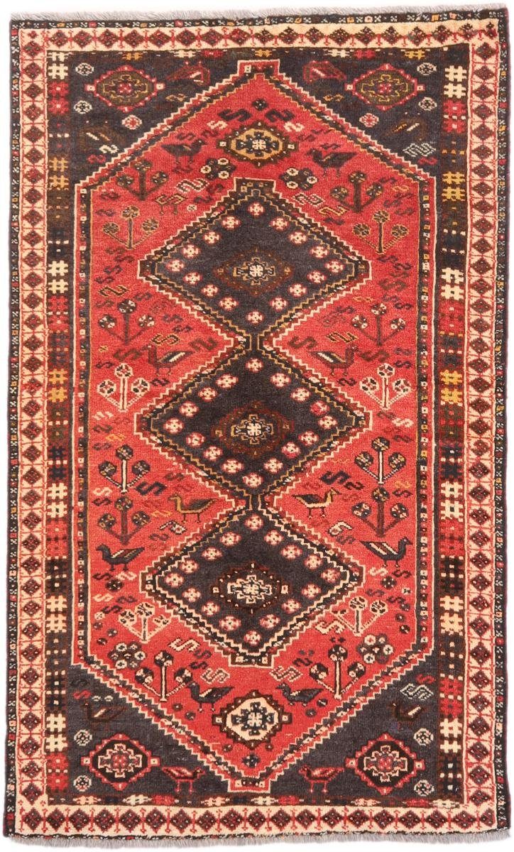 Shiraz Handgeknüpfter 10 Perserteppich, mm Orientteppich rechteckig, 143x234 Orientteppich Höhe: Trading, / Nain