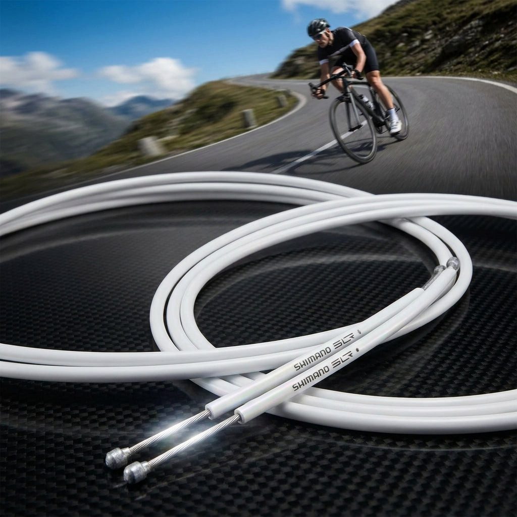Shimano Bremszug SHIMANO Bremszug-Set Road SIL-TEC beschichtet Bremszug-Set - Weiß