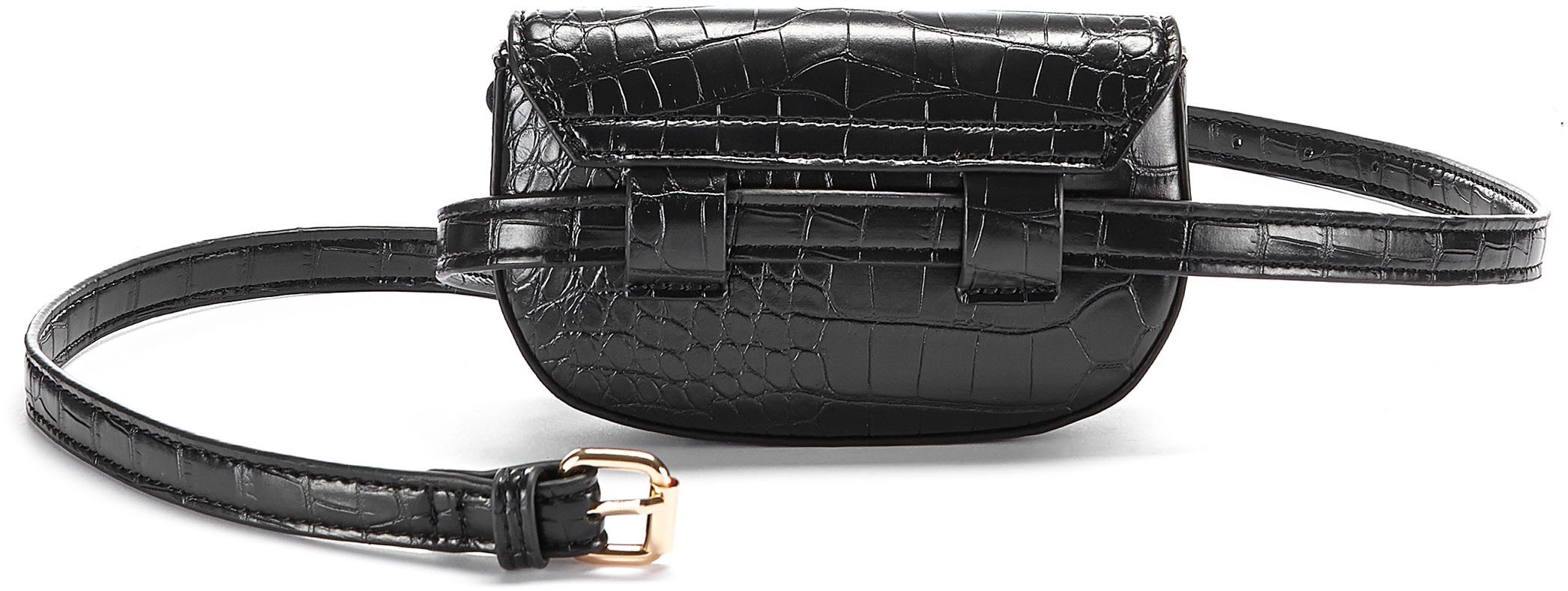 LASCANA Bauchtasche Gürteltasche, in Kroko-Optik, CrossBody,Brusttasche, Hüfttasche VEGAN