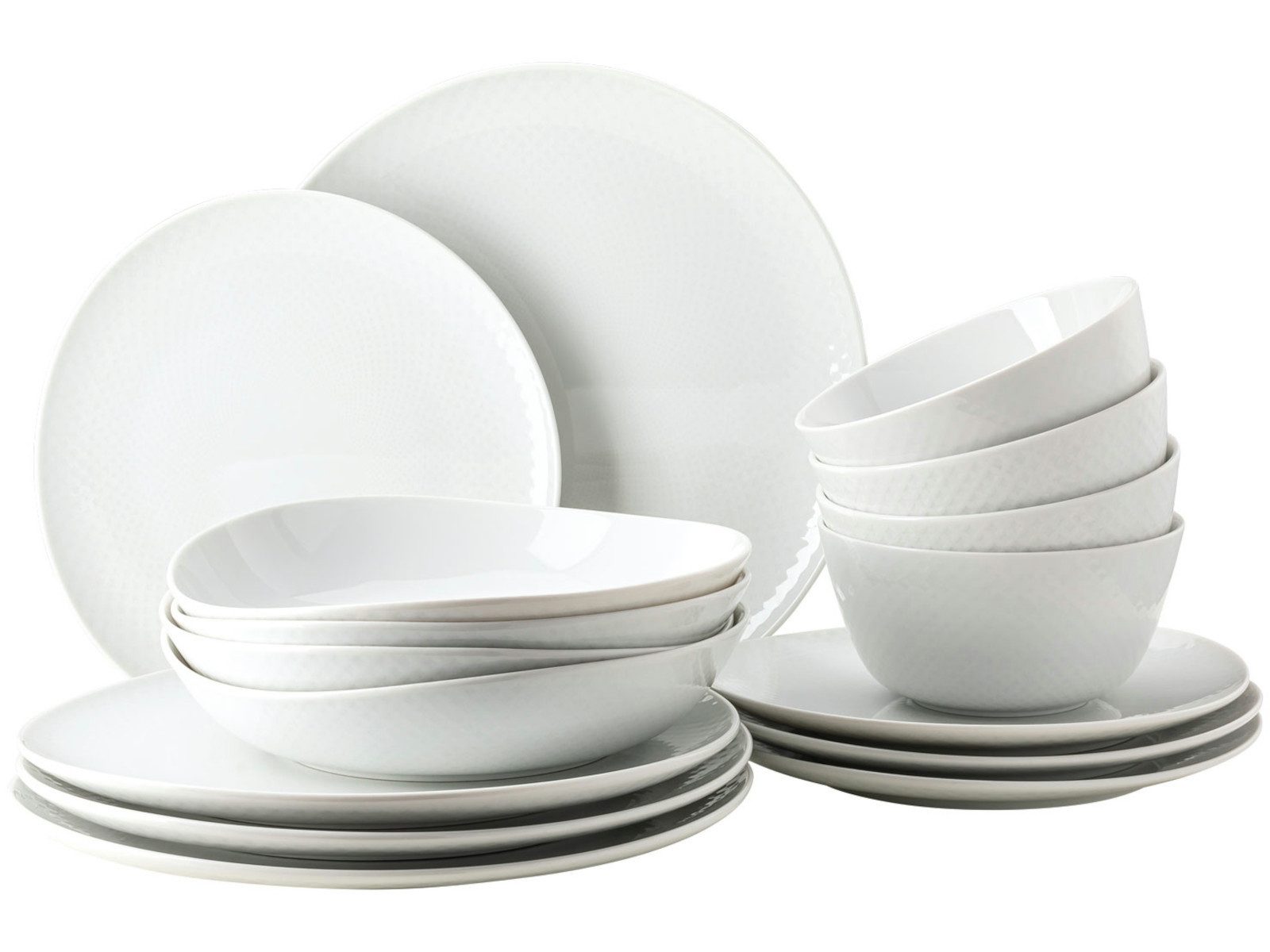 Rosenthal Geschirr-Set Junto Weiss Müsliset 16tlg. 2019, Porzellan, Sets