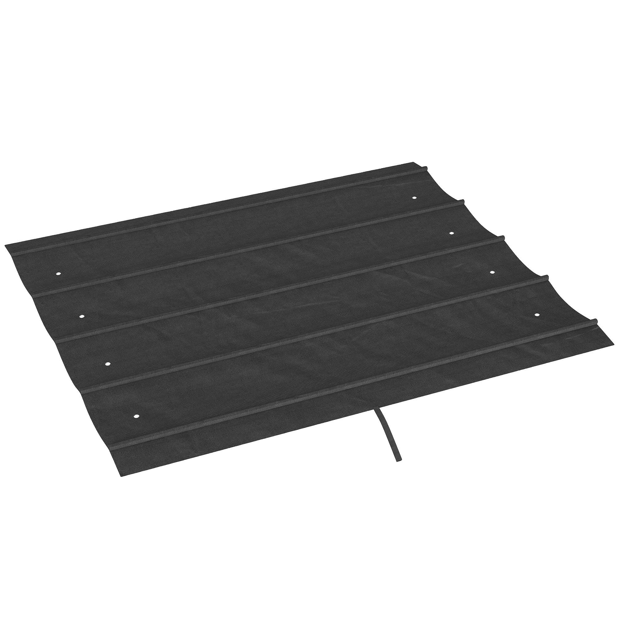 Outsunny Pavillon-Ersatzdach Ersatzdach, Pergola, wasserabweisend, einziehbar, 180 g/m², 286 x 245 cm (Ersatzdach für Pergola, Pergola-Schattenabdeckung), UV-Schutz 30+, winterfest, für Garten, Balkon, Terrasse, Dunkelgrau