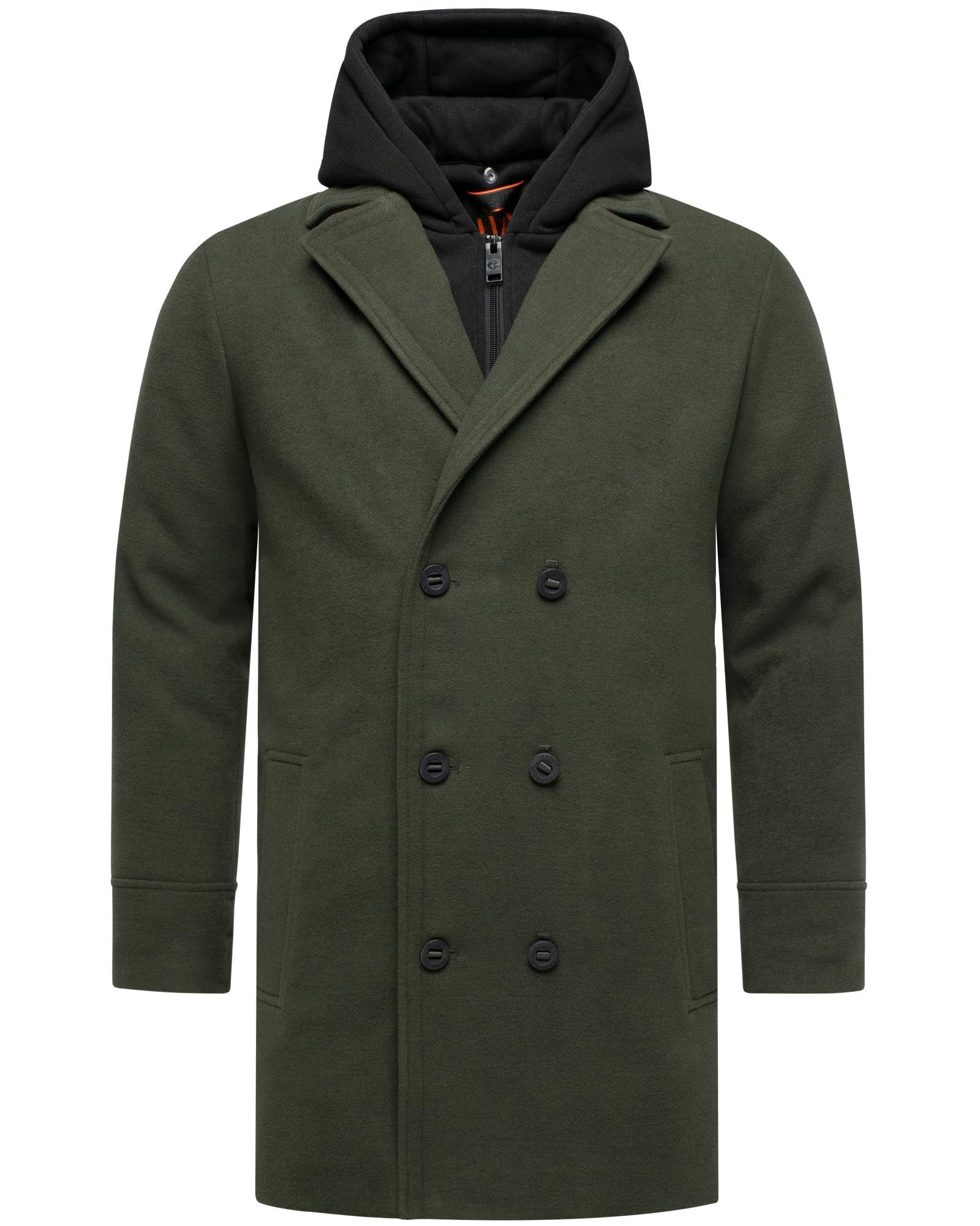 Stone Harbour Trenchcoat Darioon XX Mantel in Woll-Optik mit herausnehmbaren Inlayer