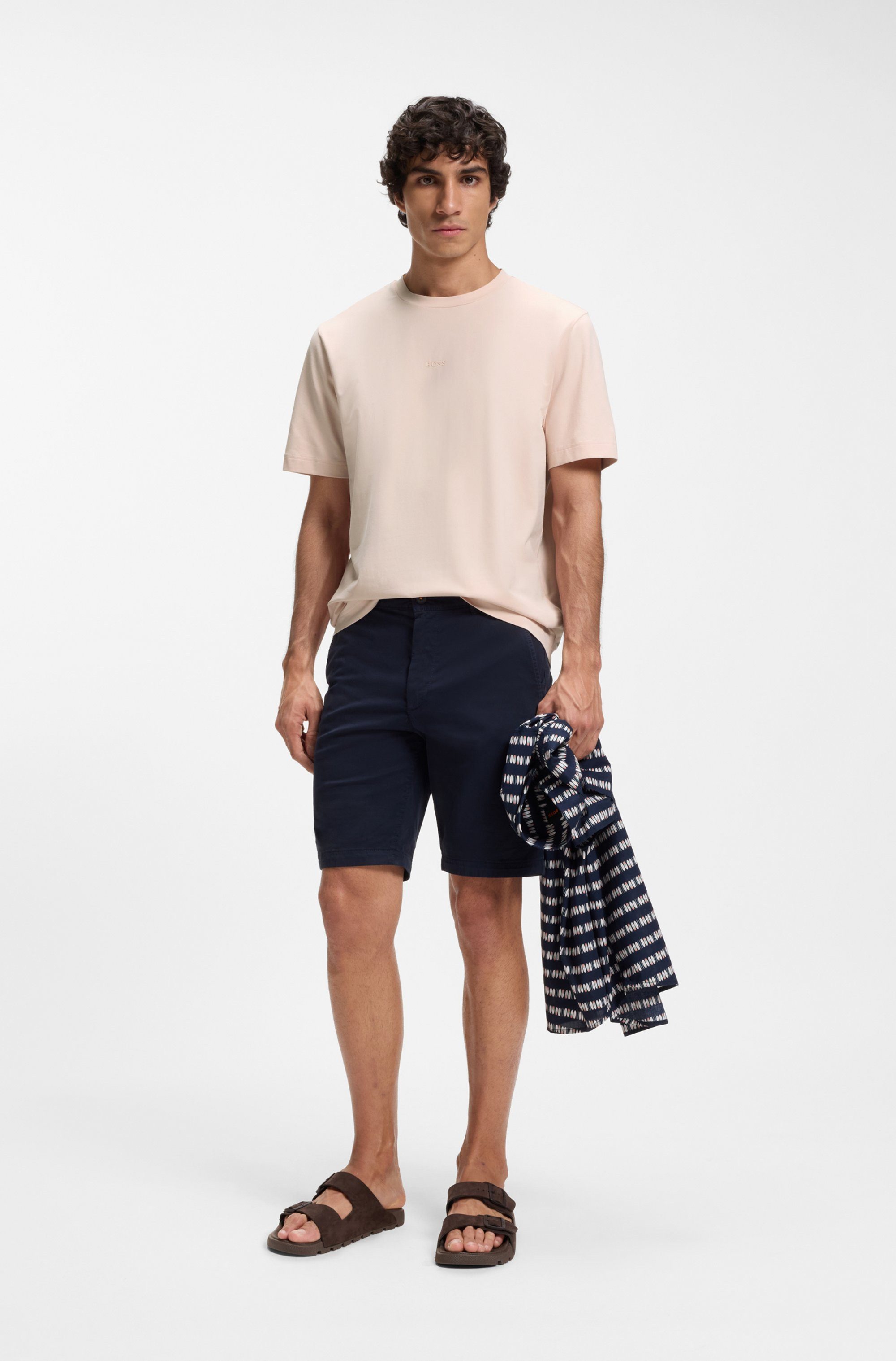 BOSS ORANGE T-Shirt TChup Relaxed Fit Stretch-Cotton-Jersey Rundhalsausschnitt