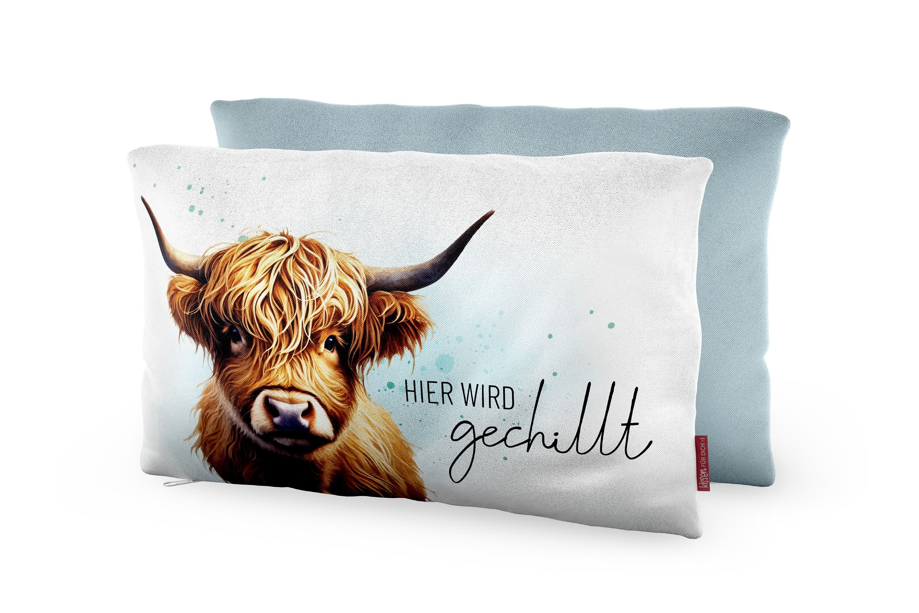 La Vida Dekokissen Kissen Dekokissen Kuschelkissen für Dich Geschenk la vida Rind 3968031