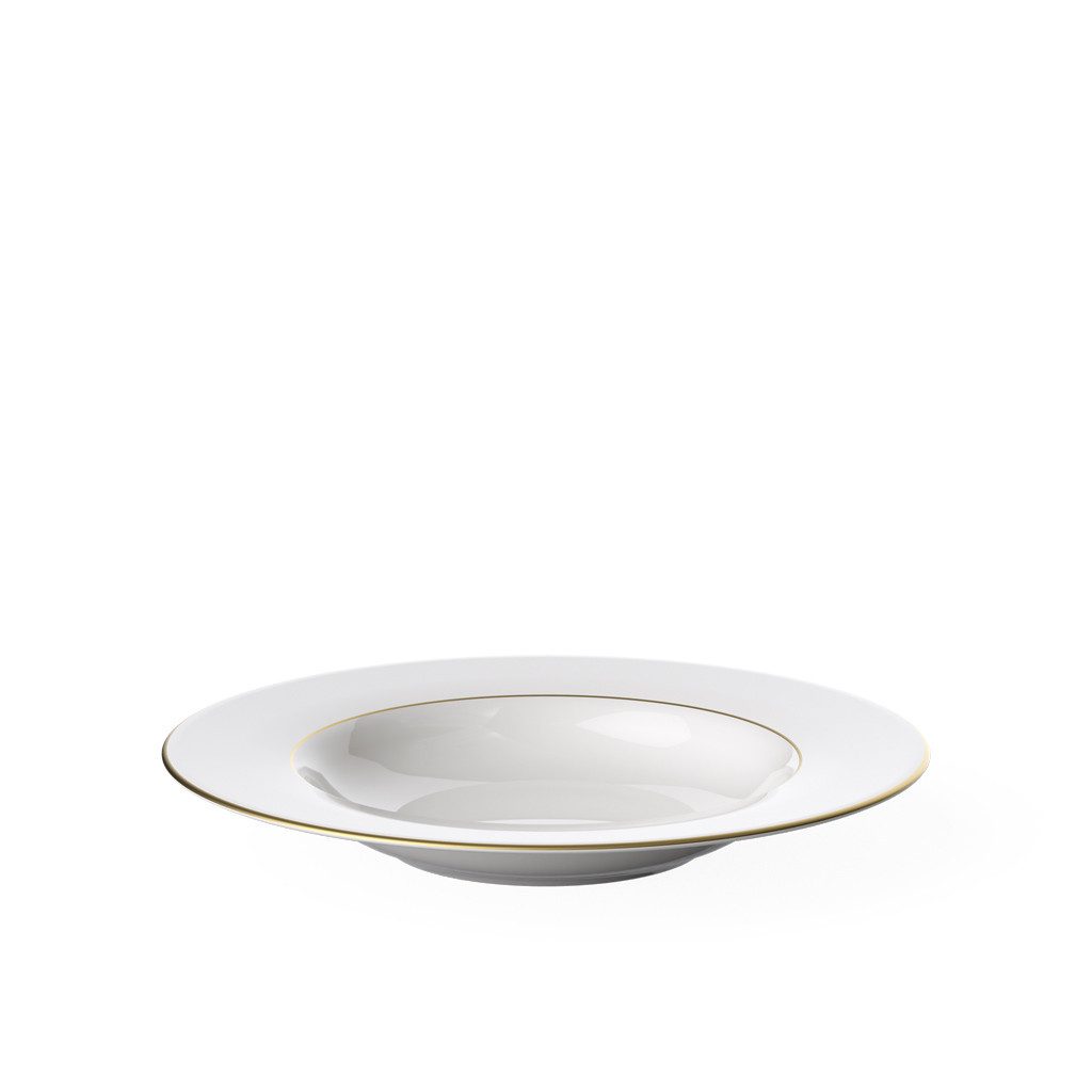 Villeroy & Boch Suppenteller Anmut Suppenteller, (1 St), Premium Bone Porcelain, spülmaschinenfest, Made in Germany
