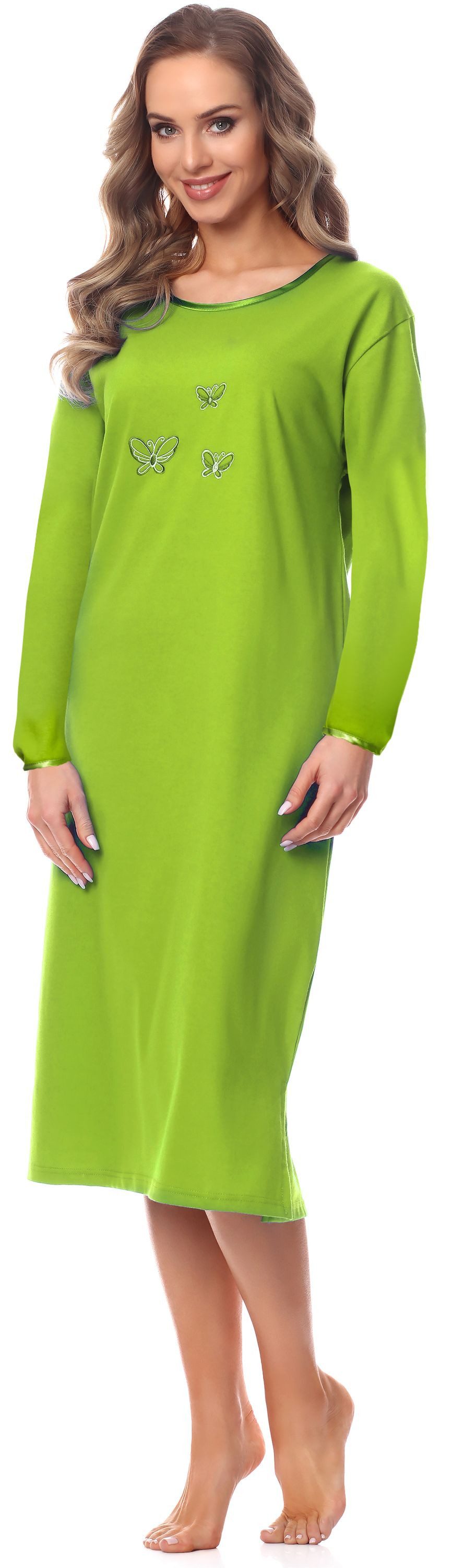 Merry Style Nachthemd Damen Langarm Nachthemd 91LW1 (1-tlg)