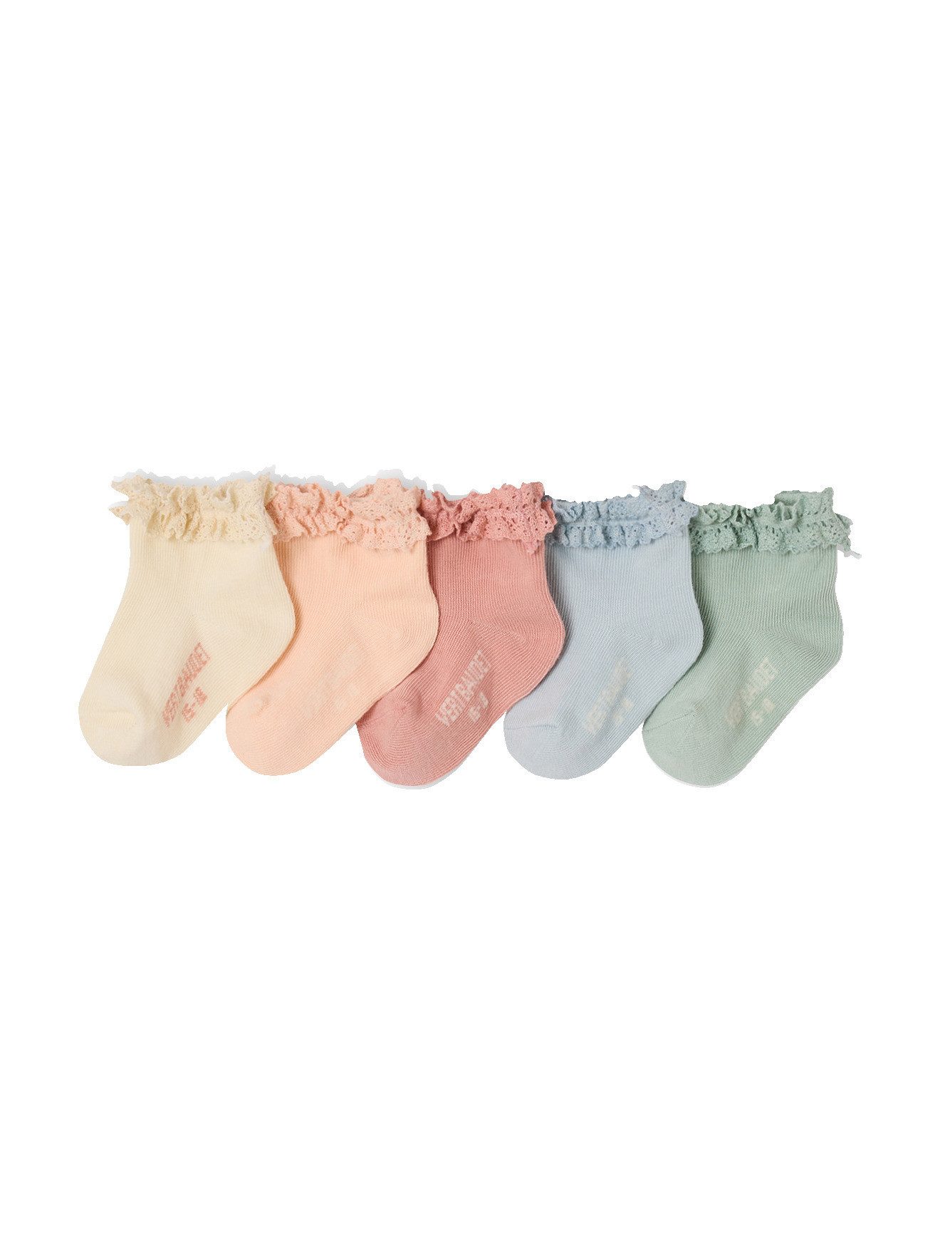 vertbaudet Socken Mädchen Baby Socken 5er-Pack