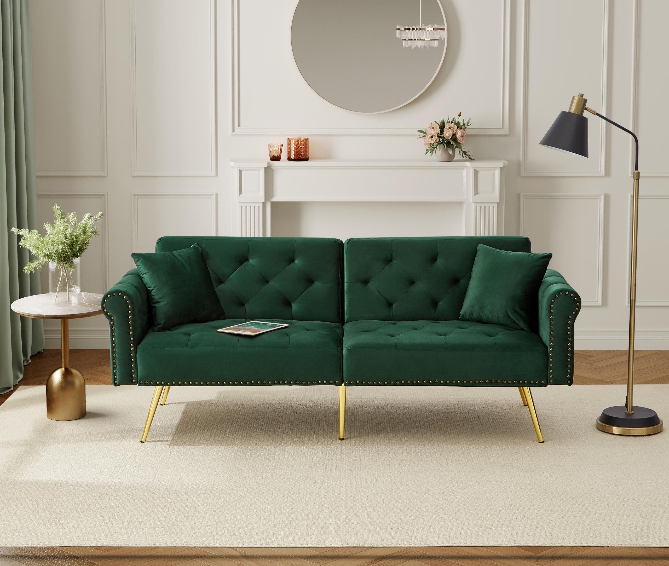 HAUSS SPOLE Schlafsofa Rückenlehne mit 3-stufiger Verstellung, Schlaffunkti günstig online kaufen