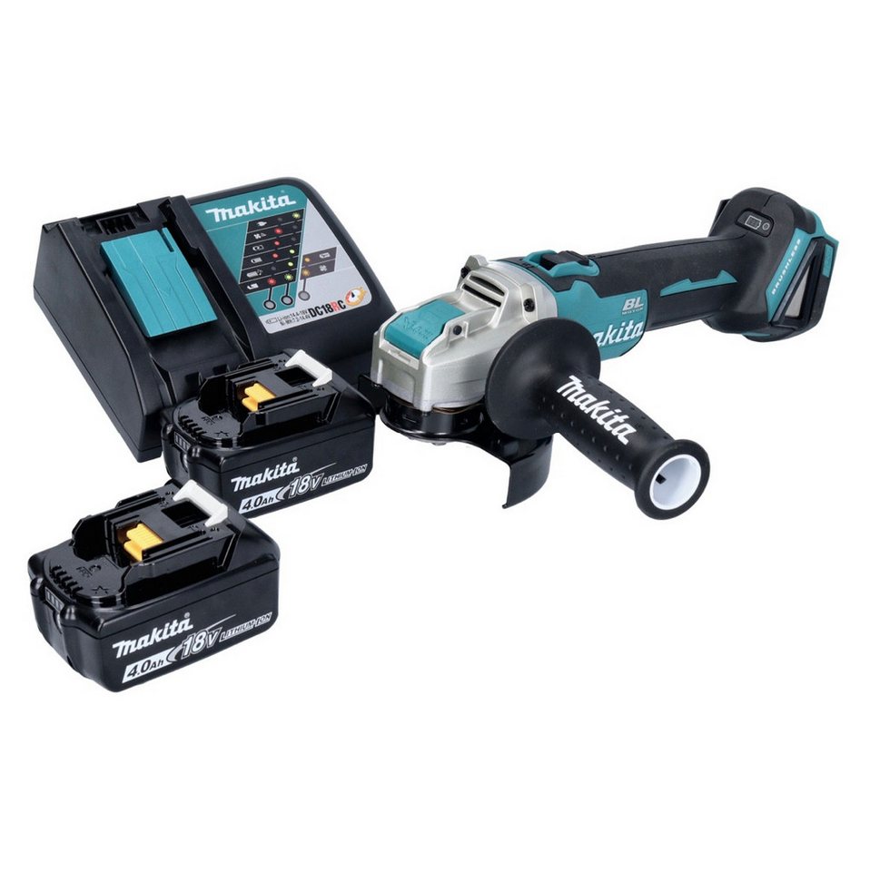 Thumbnail - Makita Winkelschleifer DGA 521 RMX1 Akku Winkelschleifer 18 V 125 mm X-LOCK Brushless + 2x A