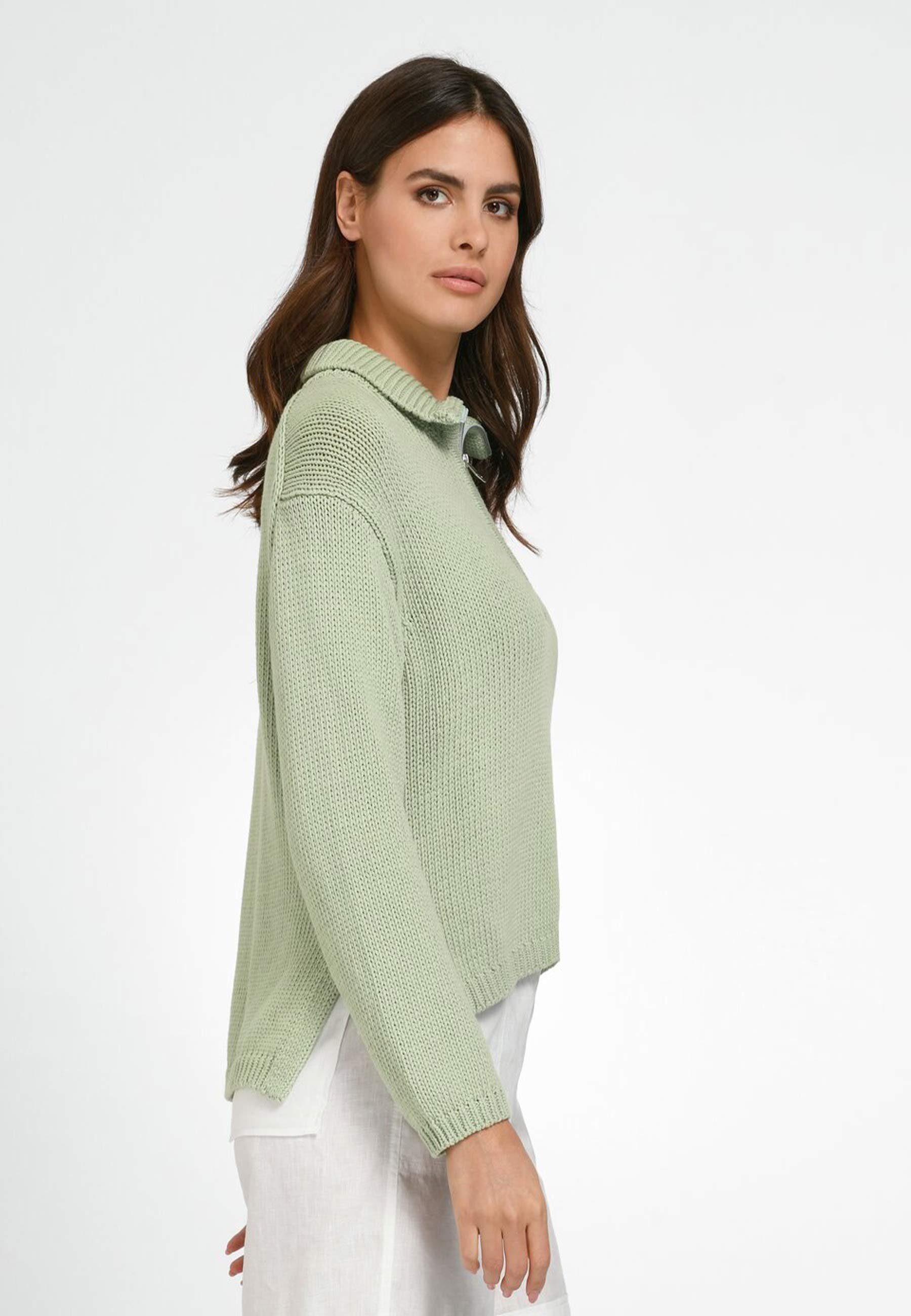 Cotton tRUE STANDARD green Strickpullover