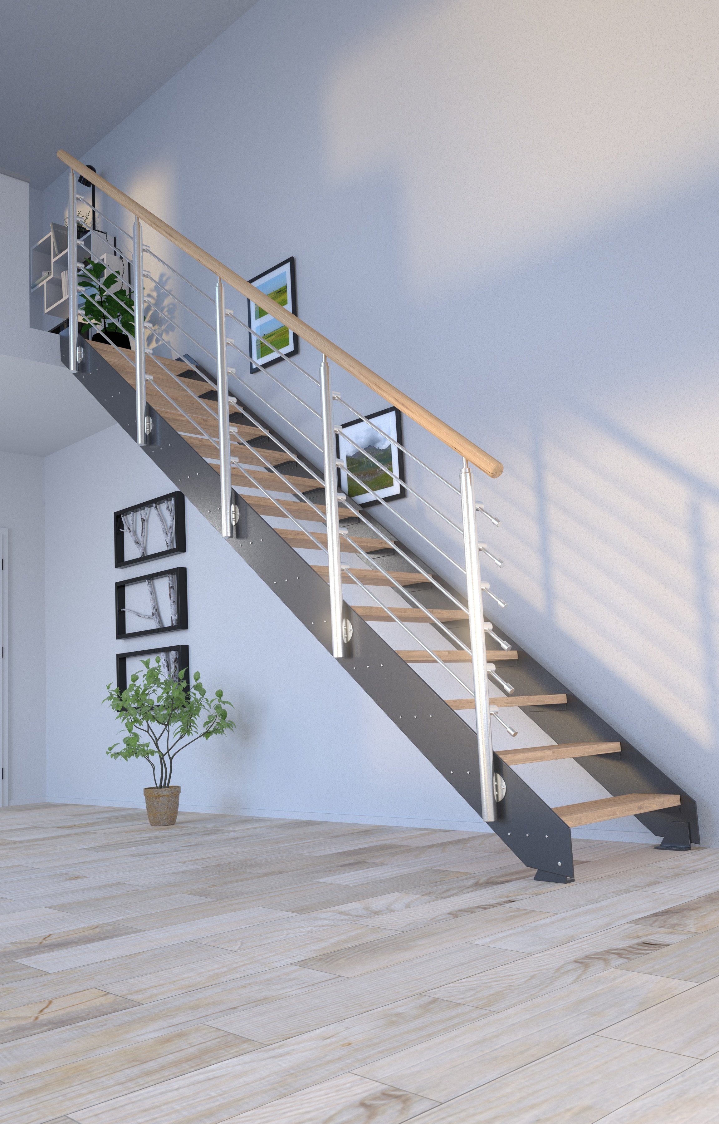 Starwood Systemtreppe Stufen offen, Design, Geteilte Kos