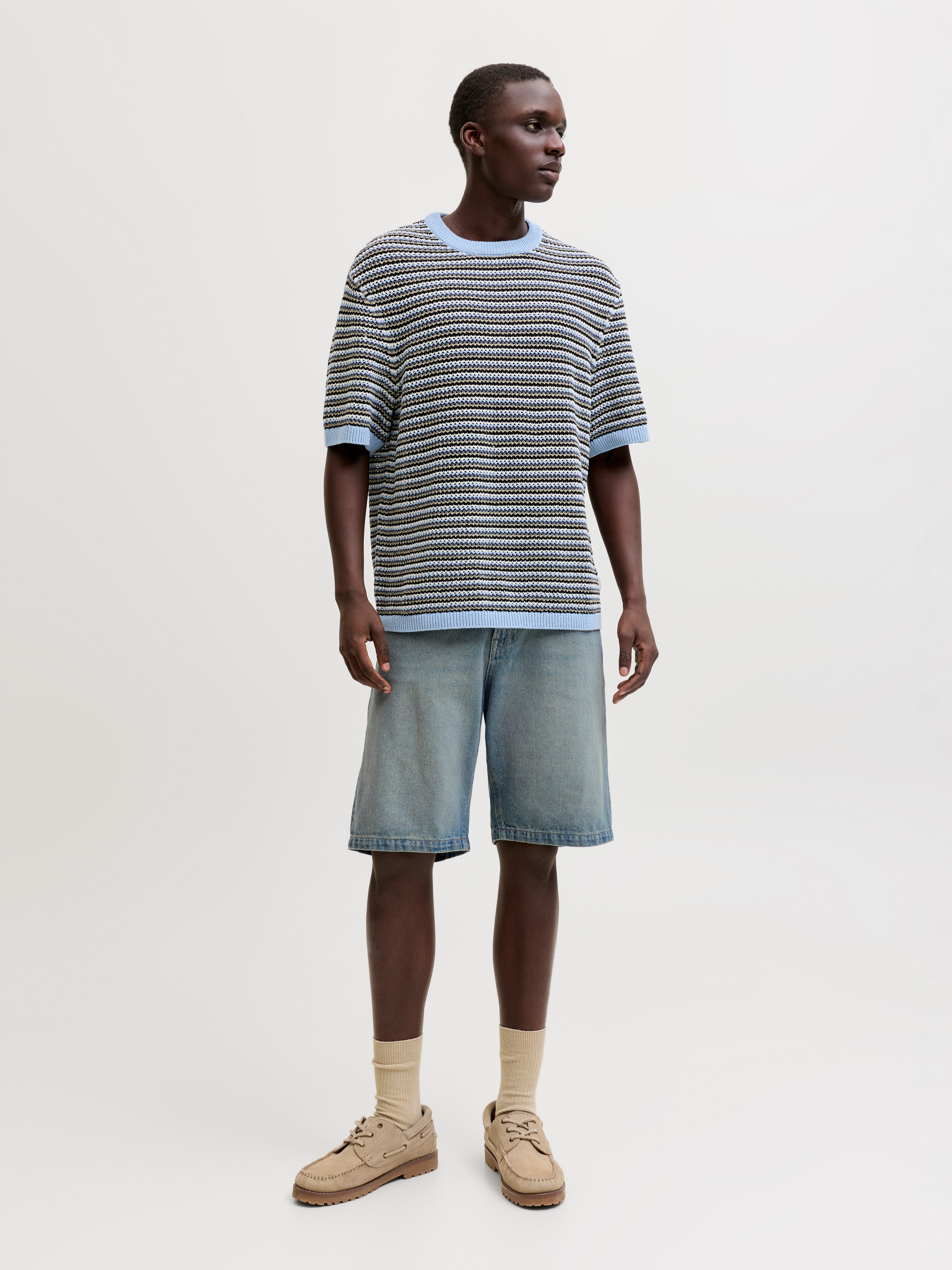 Jack & Jones Jeansshorts JJIALEX JJCREW SHORTS AT 249 ST LN Baumwolle, baggy fit