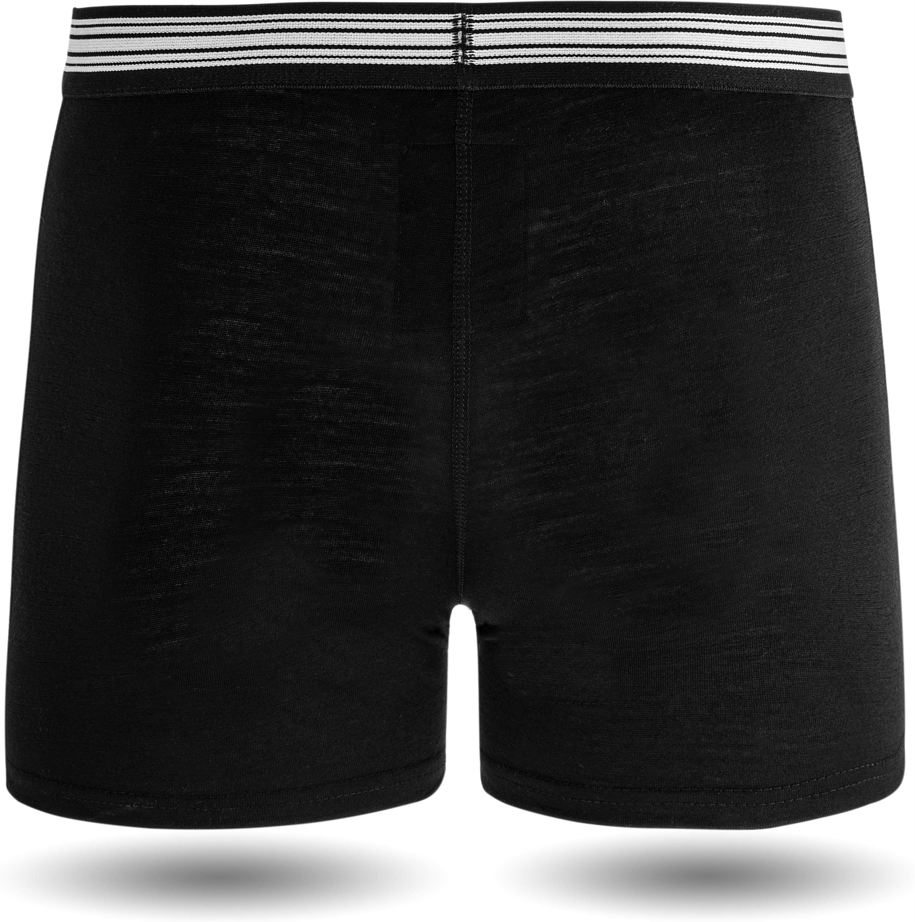 normani Retro Boxer 2er Pack Herren Merino Boxershorts Unterhose Sportunterhose Funktionsunterwäsche aus 100% Merinowolle – Bild 4 von 5