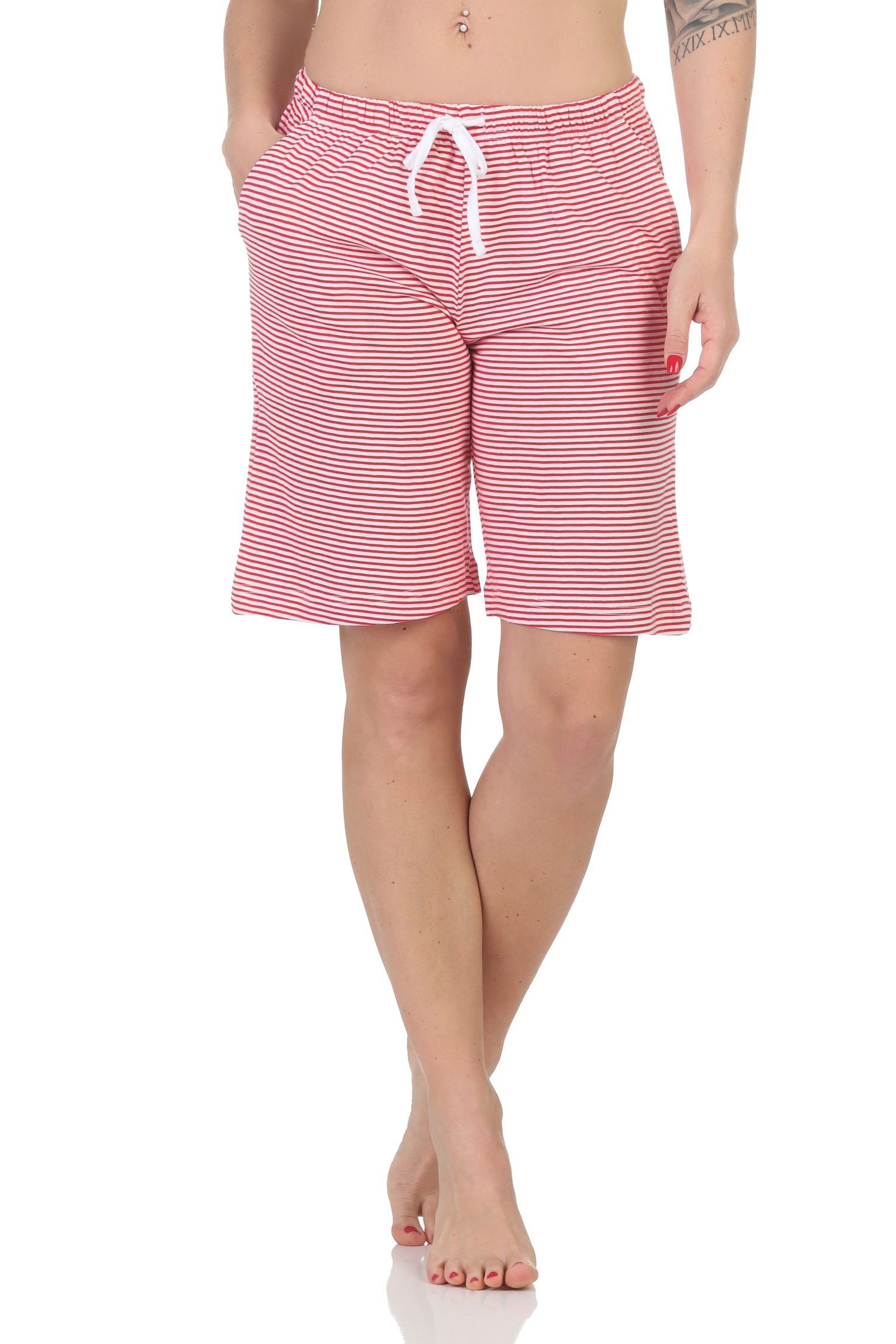 Normann Relaxanzug Damen Shorty Schlafanzug Pyjama Hose kurz - perfekt zu kombinieren – Bild 2 von 4