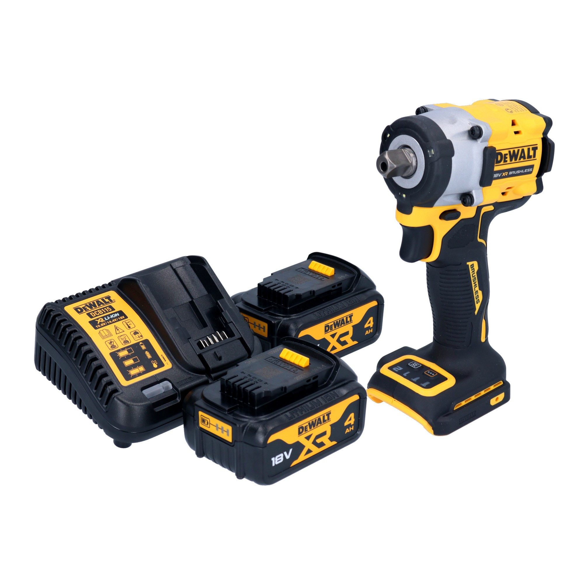 DeWalt Akku-Schlagschrauber DCF 922 M2 Akku Schlagschrauber 18 V 406 Nm 1/2" Brushless + 2x Akku