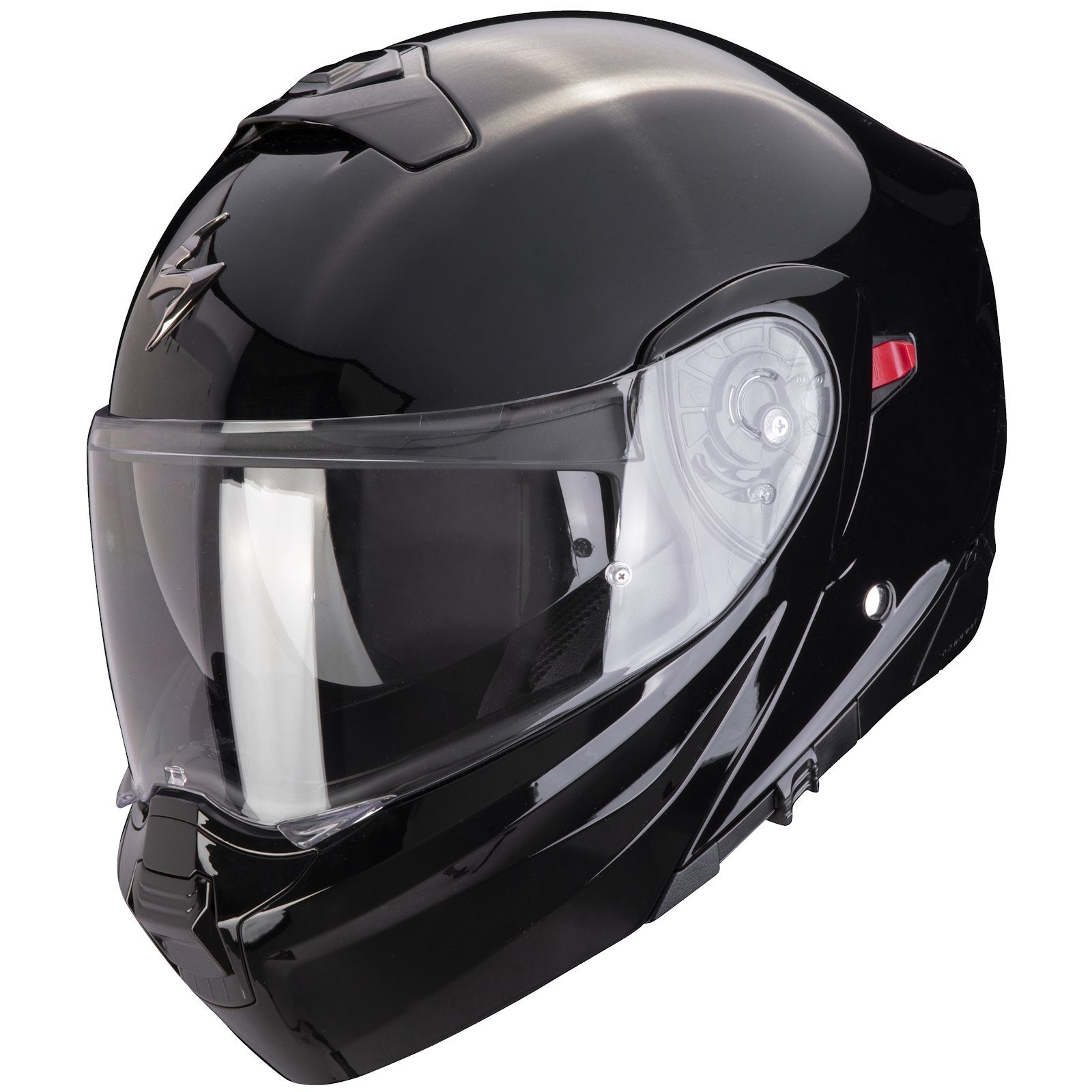 Scorpion Exo Motorradhelm Scorpion Exo-930 Evo Klapphelm Solid Schwarz (1er Set), klapphelm motorrad